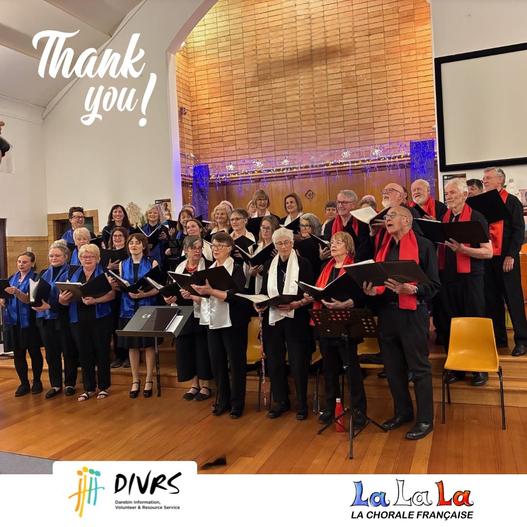 It was a beautiful evening of carols and French songs at @lalalachorale  annual Christmas performance. The choir raised over $2,600 which they donated to DIVRS.

This is the 16th year they have been raising funds for DIVRS and the community we work w