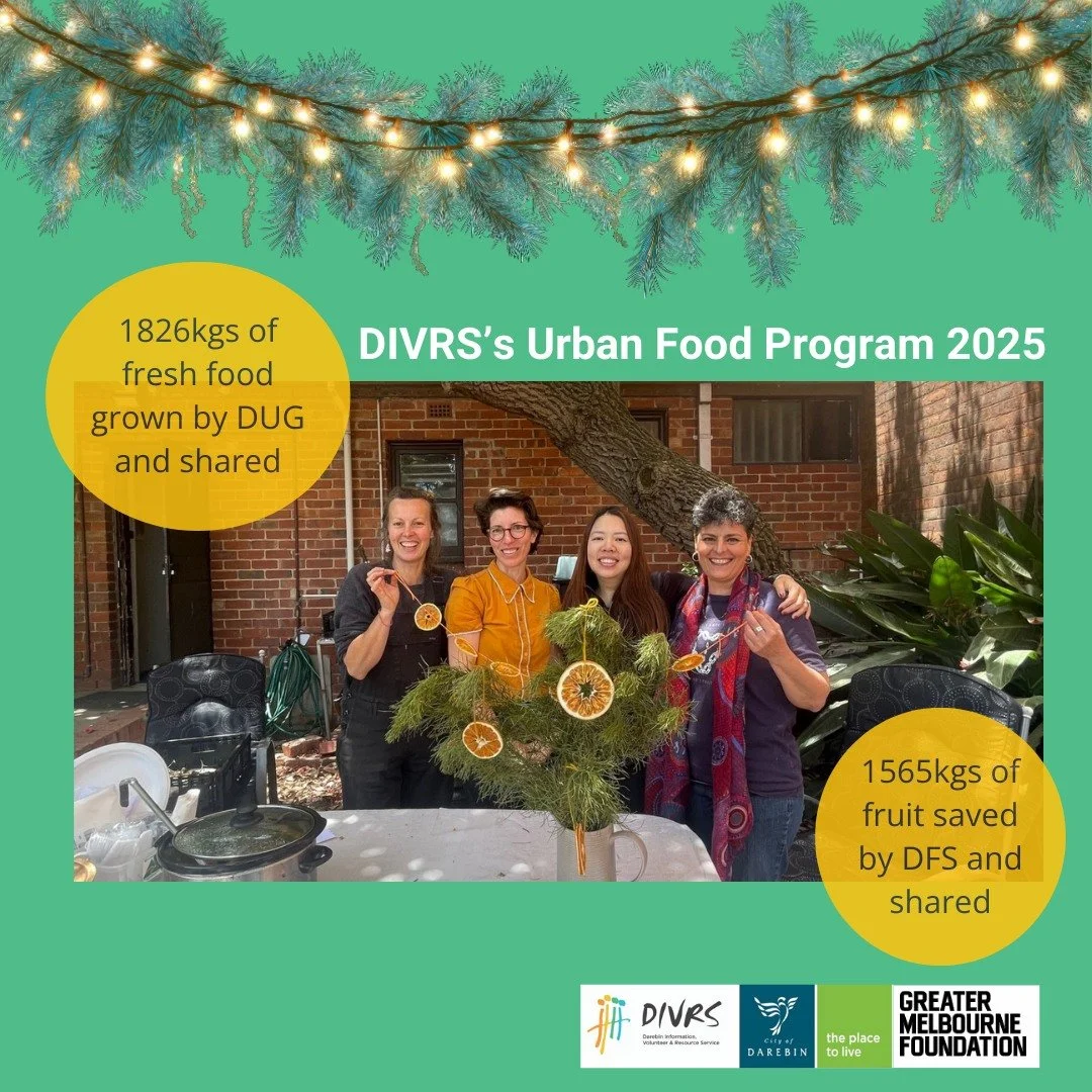 A big thank you to the dedicated, hardworking volunteers in our Urban Food Program. 2025 has been a year of learning, building friendships and growing stacks of food together!

🥬 We grew and picked 3,391 kg of fresh food which is the equivalent of 5