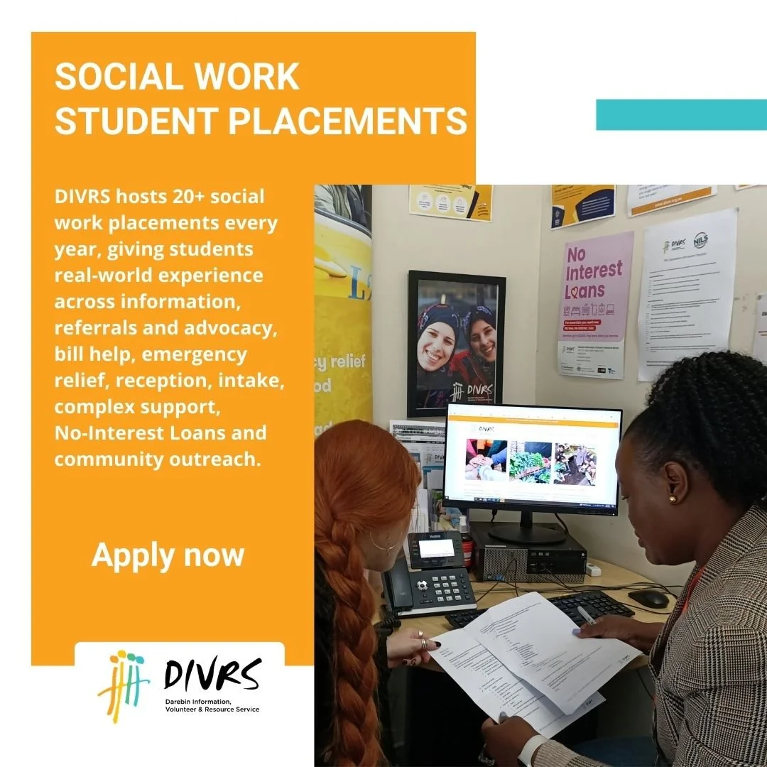 Social Work Students &mdash; Ready for a Placement That Actually Inspires You? 

At DIVRS, we don&rsquo;t just list our values &mdash; we live them every day.
Our team is welcoming, inclusive, supportive, and deeply committed to community wellbeing.
