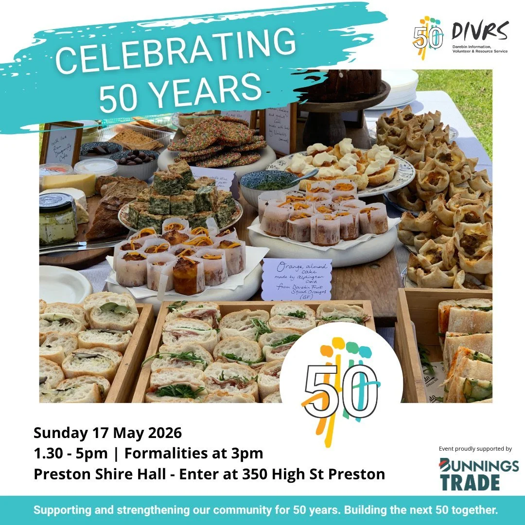 Join us to celebrate 50 years of DIVRS with an afternoon of free fun and entertainment! 

Enjoy grazing with some snacks from our favourite local places @umbertoespressobar, Dragonfly, @luthers_scoops, @tylersmilkbar and more.  Get involved in face p