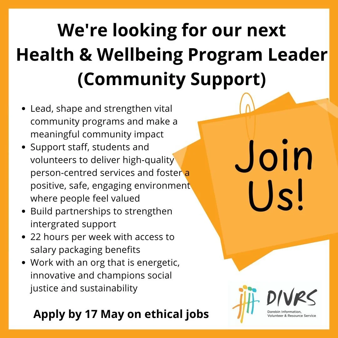 Are you an experienced, collaborative, values-driven leader interested in making a meaningful community impact and shape and strengthen vital community programs? 

Come work with DIVRS and lead high-quality services associated with community informat