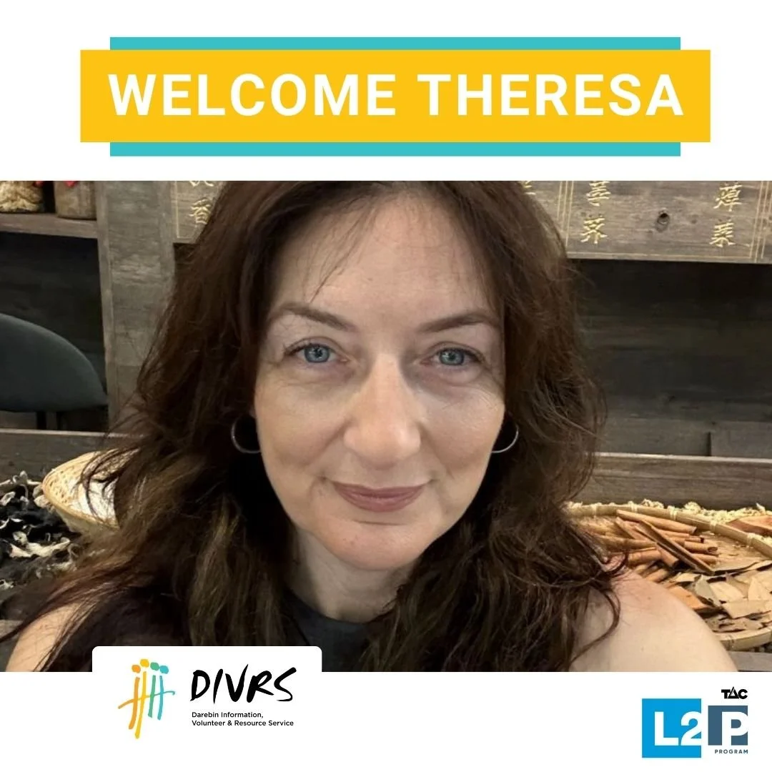 We are happy to introduce to you our new L2P Coordinator Theresa.

I&rsquo;m really excited to be joining the DIVRS team and working right here in my local community 💛

After spending years across the NFP sector, this role just feels like the perfec