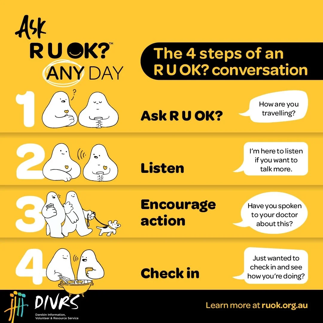 Today is #RUOKDay where we remind ourselves that any day can be a day to start a conversation that could change a life. Even though 9 in 10 of those who were asked, &lsquo;are you OK?&rsquo; report feeling grateful, cared about and supported we can o