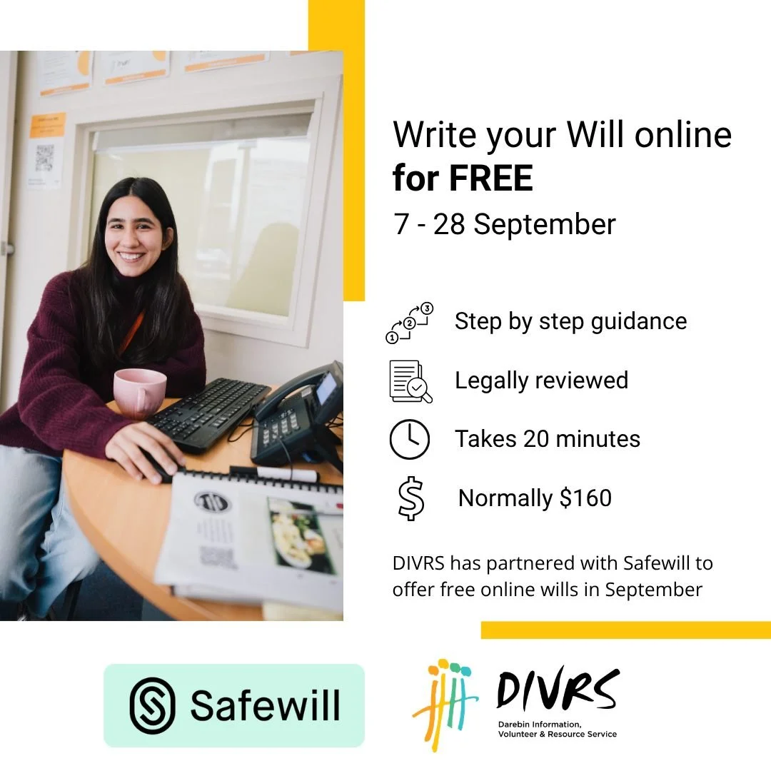 This is your reminder to start your Will for FREE this week. You have until 28 September to make the most of DIVRS's partnership with Safewill. 

No overwhelming paperwork, no lawyer fees, just a straightforward online form you can finish over a cupp