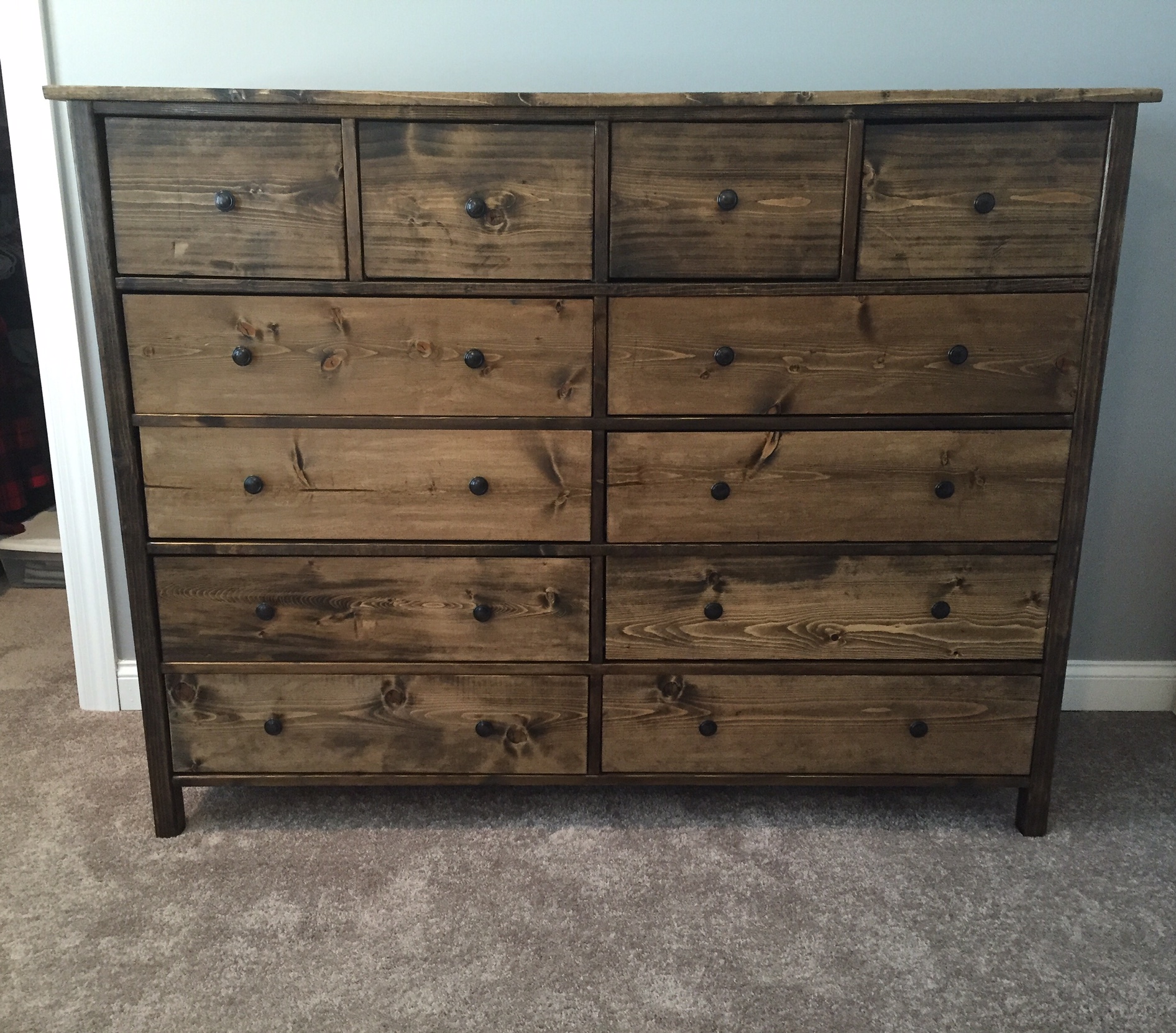 rustic double dresser