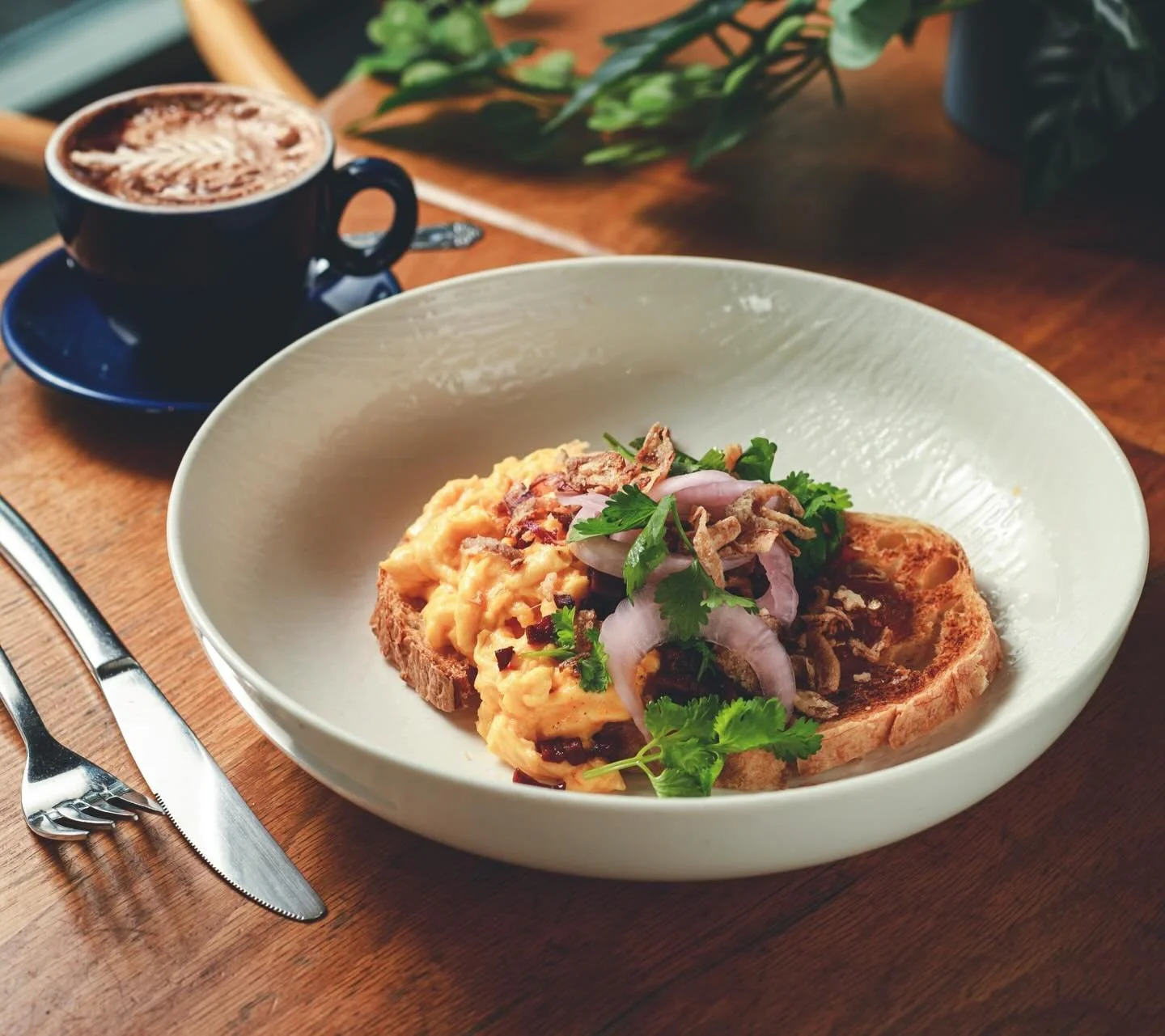 Kickstart your day with a fiery twist on a breakfast classic! 

Our Chili Scrambled Eggs are scrambled to creamy perfection and spiced up with savory chorizo. Each bite is elevated with a touch of Melba&rsquo;s signature chili jam and a tangy punch f