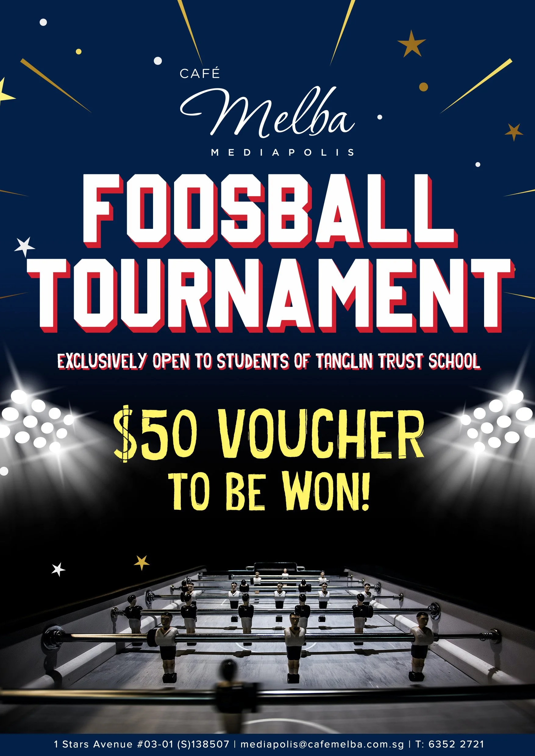 Foosball Tournament — Cafe Melba Singapore's favourite Pet & Kids