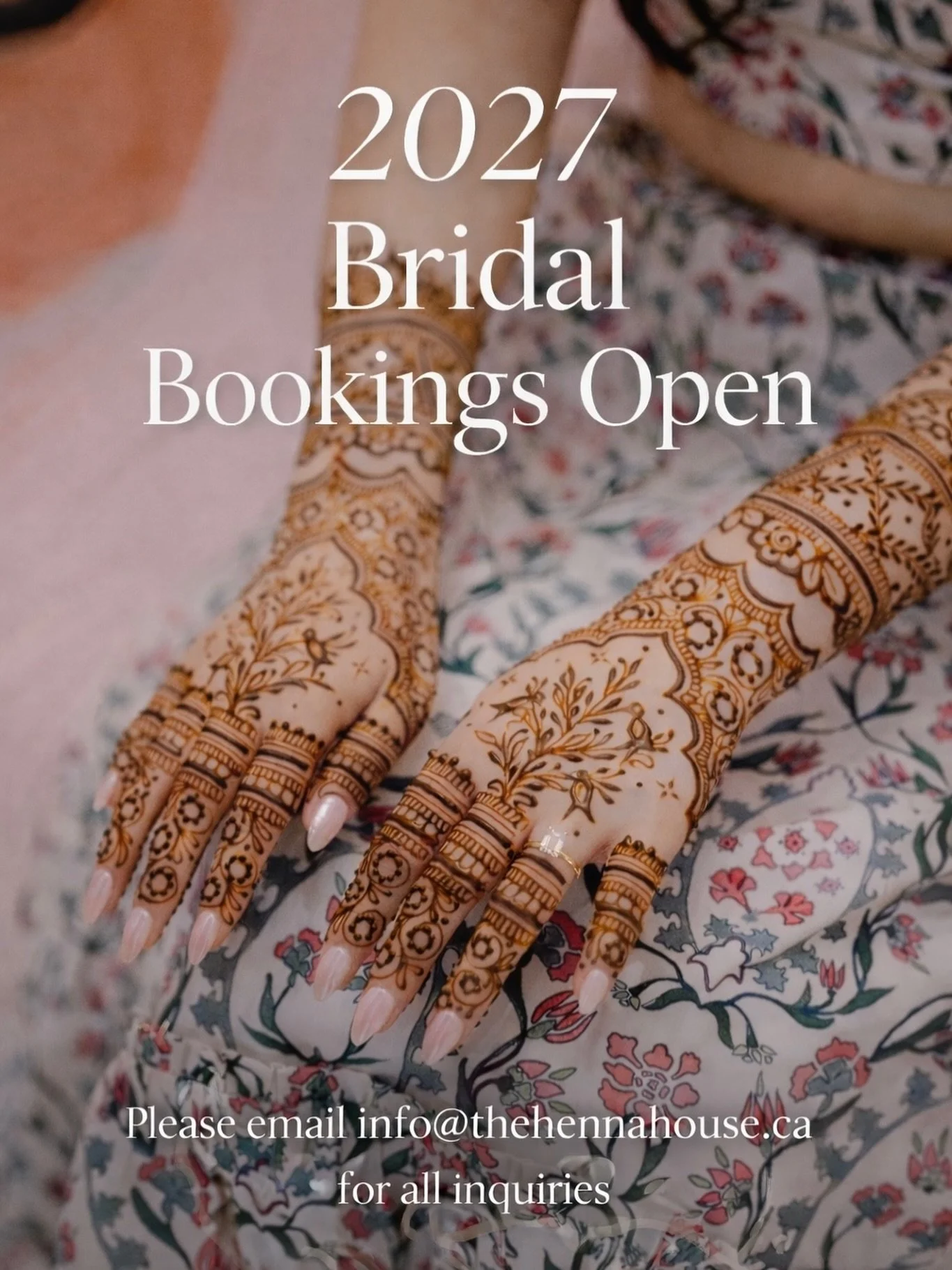 ✨✨✨2027 ✨✨✨

Dear brides of 2027, I would love to connect with you! 💌 Bridal bookings are officially open! 
Please send your inquiries directly to my email (bookings are not made over DM).