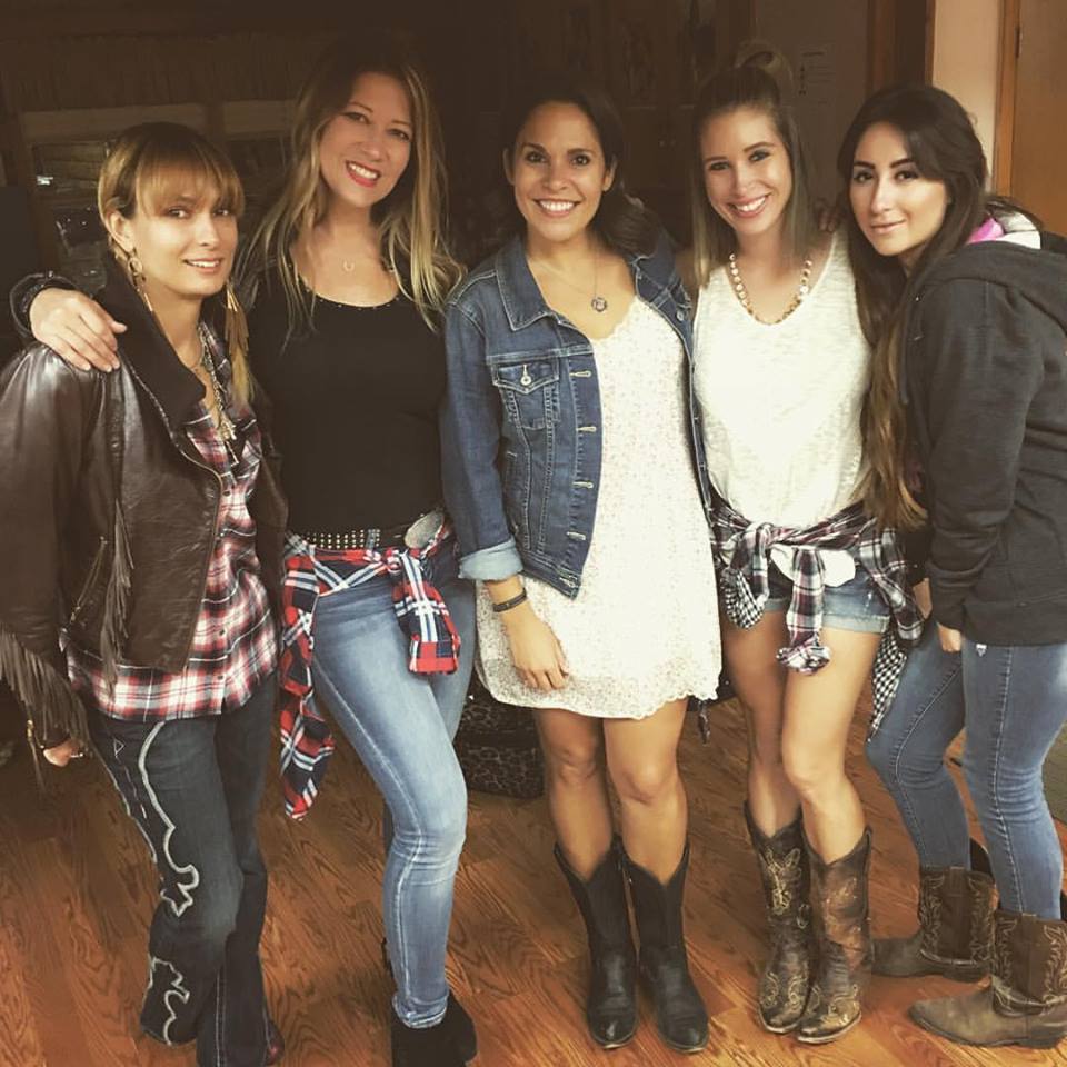 Rhinestone Cowgirls Kelly Ann, Tina Michelle, Monica, Tori, and Ramsey