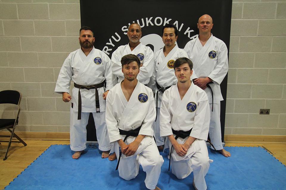 Karate Bristol senior instructors with sensei ohshita