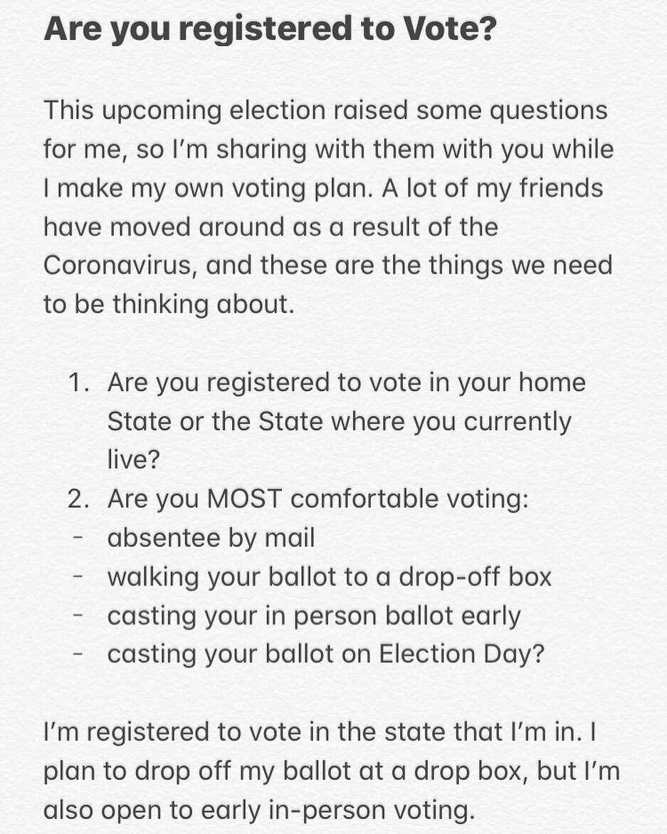 Some thoughts on this #nationalvoterregistrationday. Where are you registered... why?