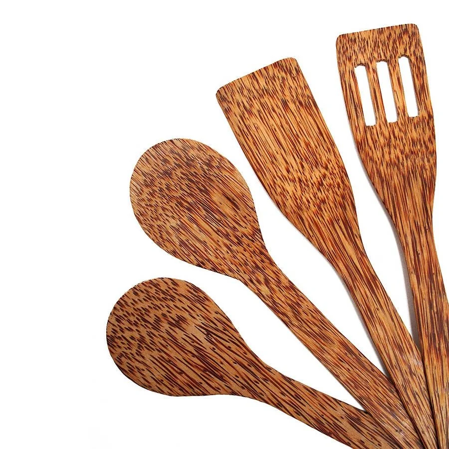 coconut wood spatulas