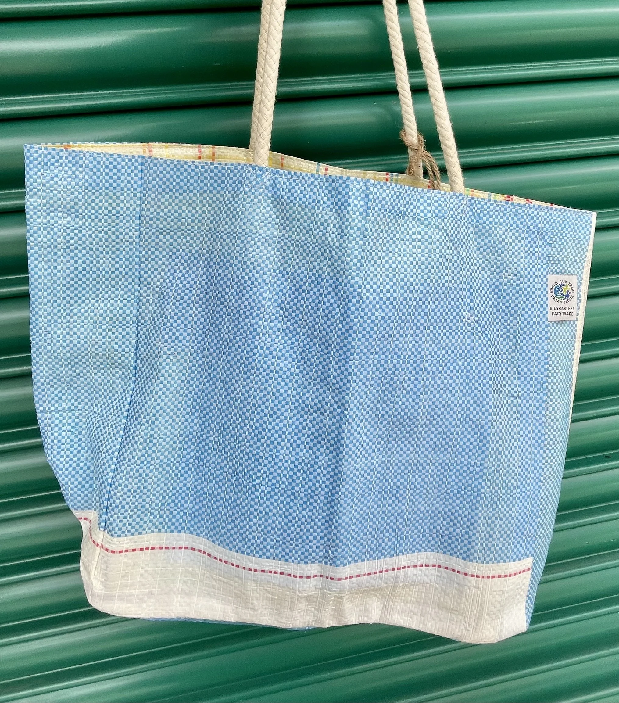 Light Blue Market/Beach bag back side