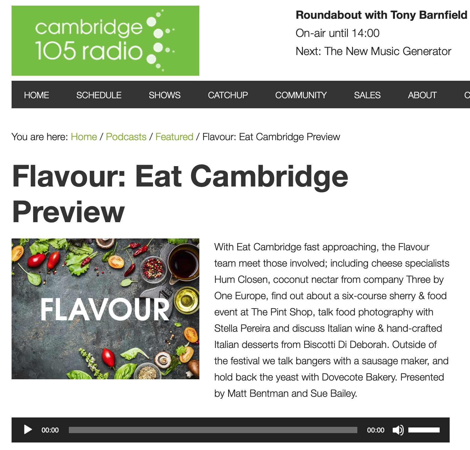 Cambridge 105 Radio, April 2019