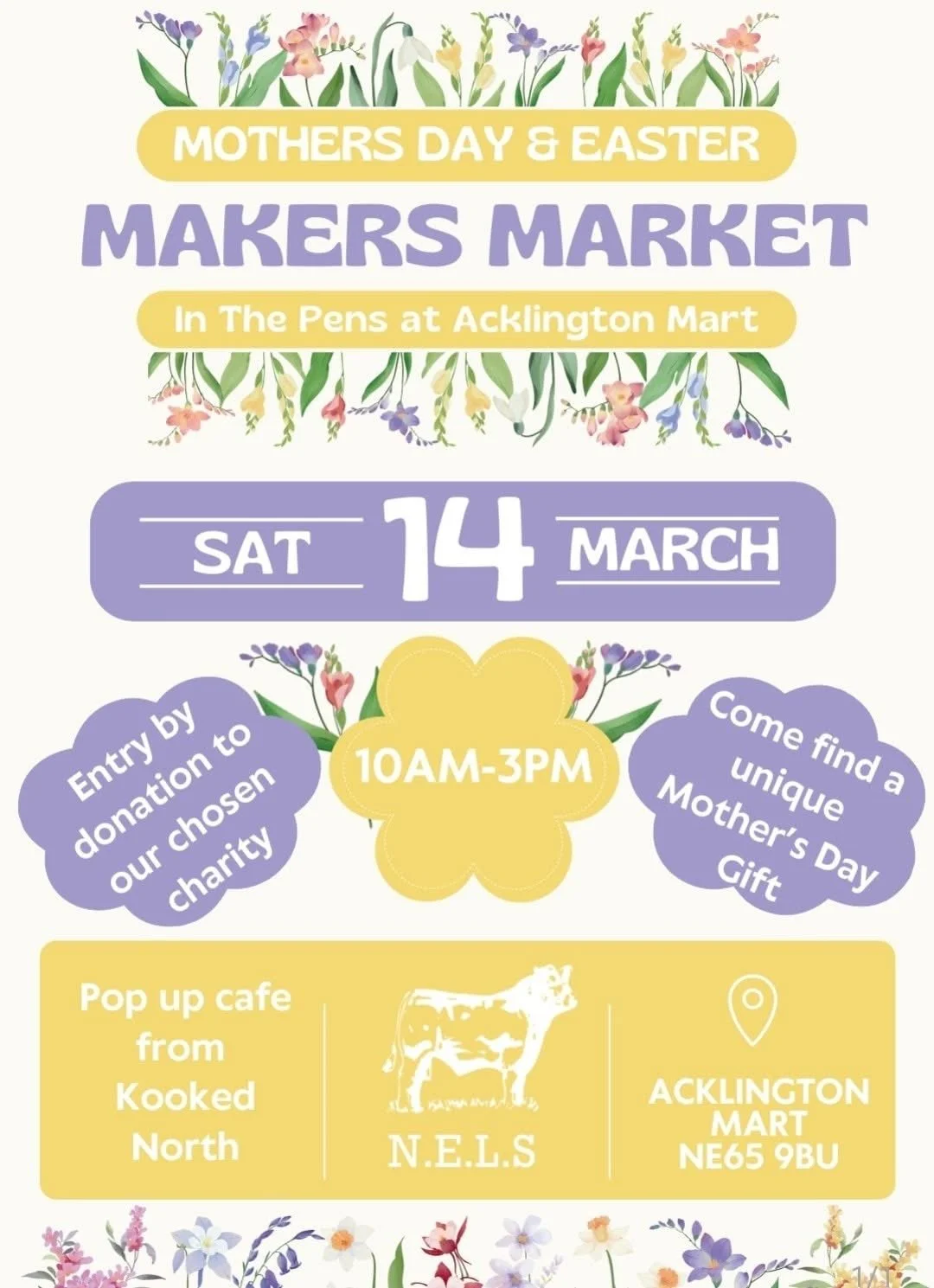 Mother's Day &amp; Easter Makers Market at Acklington Mart