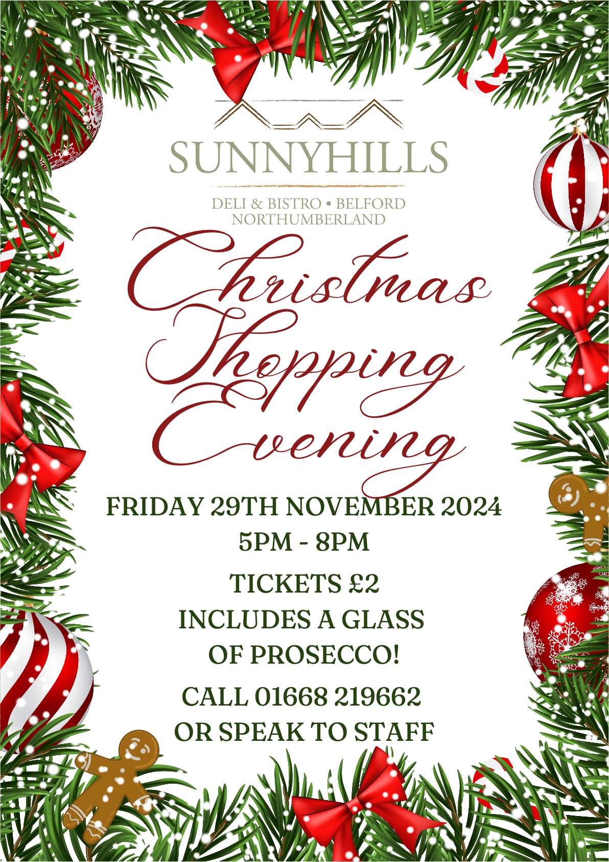 Sunnyhills Christmas Shopping Evening
