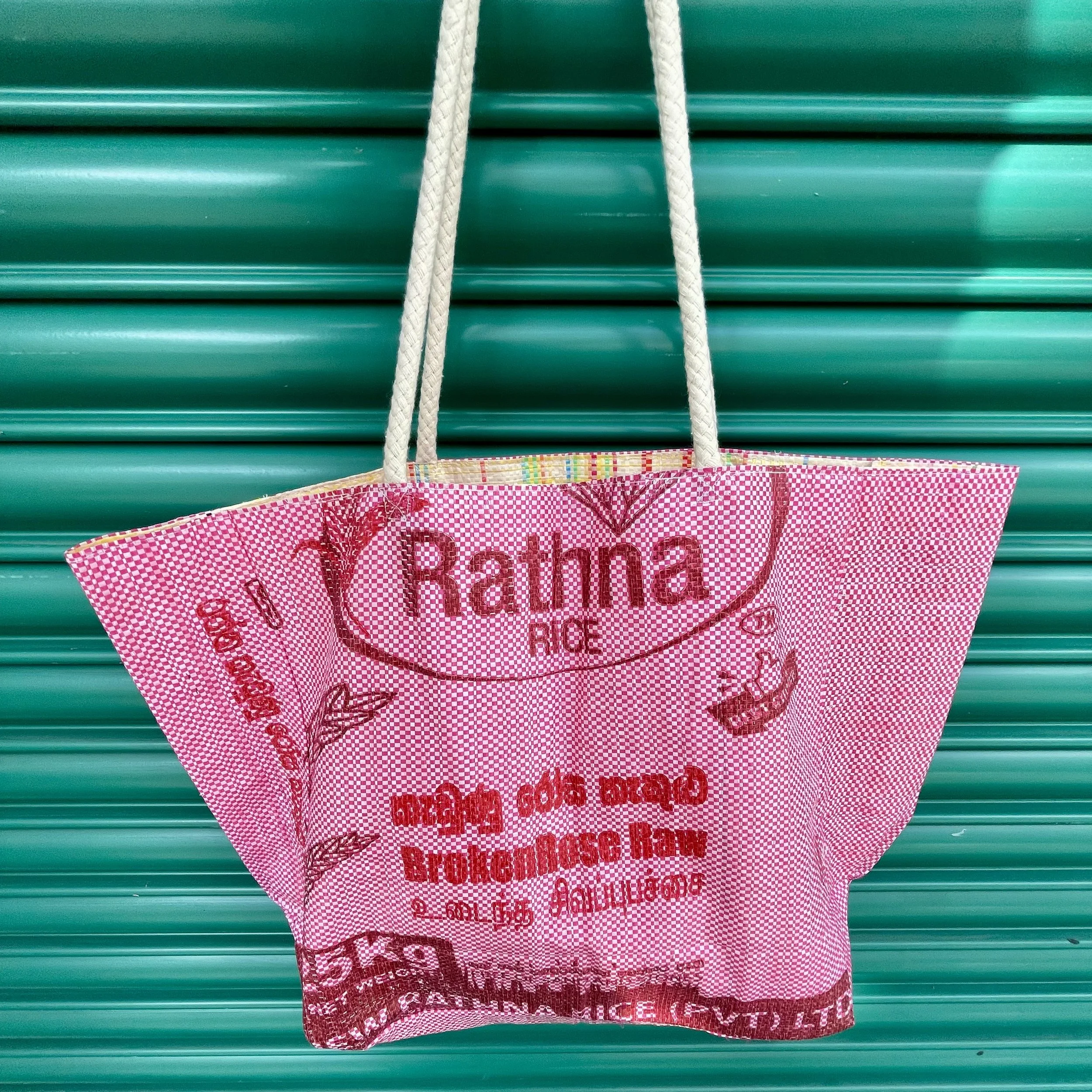 Pink Market/Beach bag front side