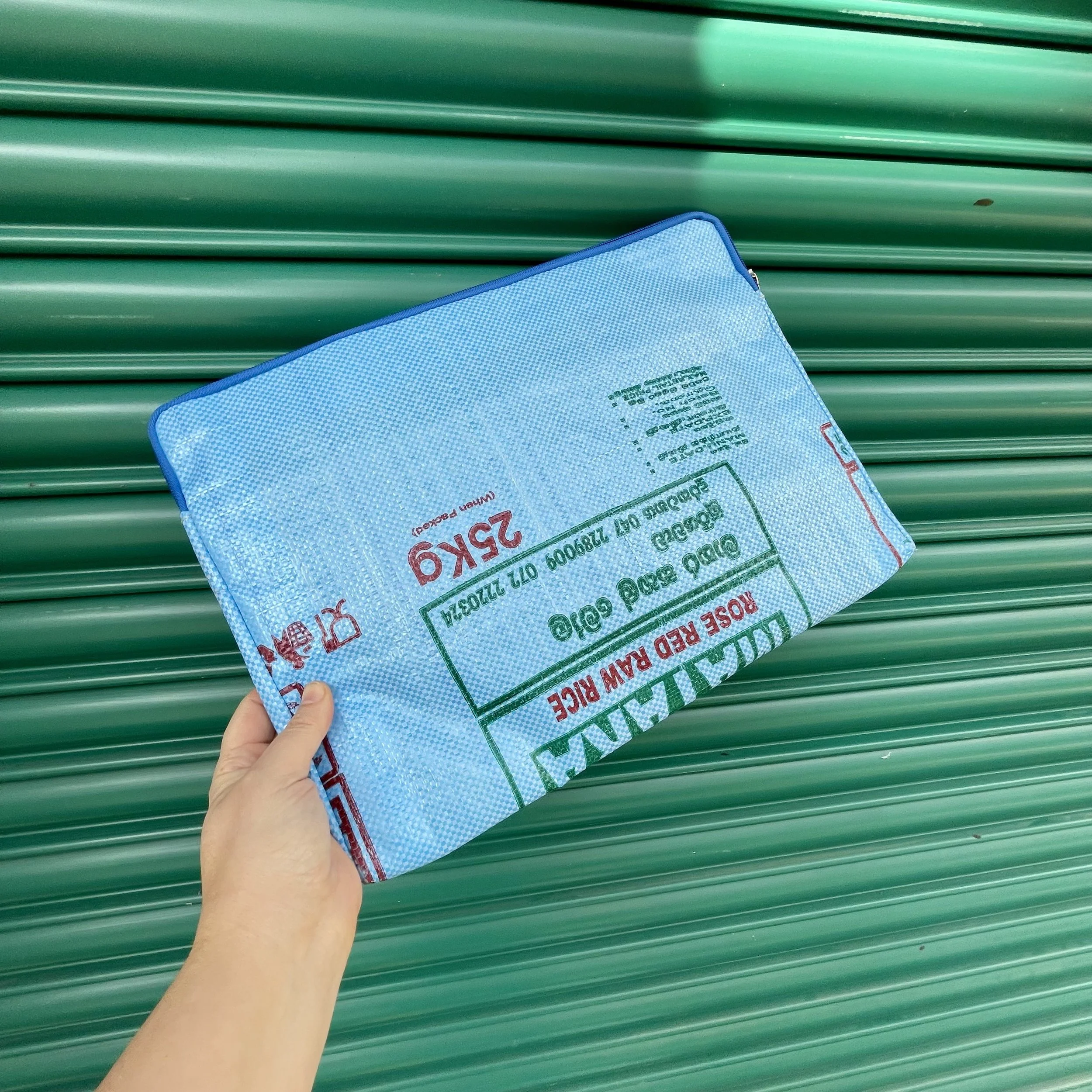 Light Blue MRM 15" Laptop Sleeve back