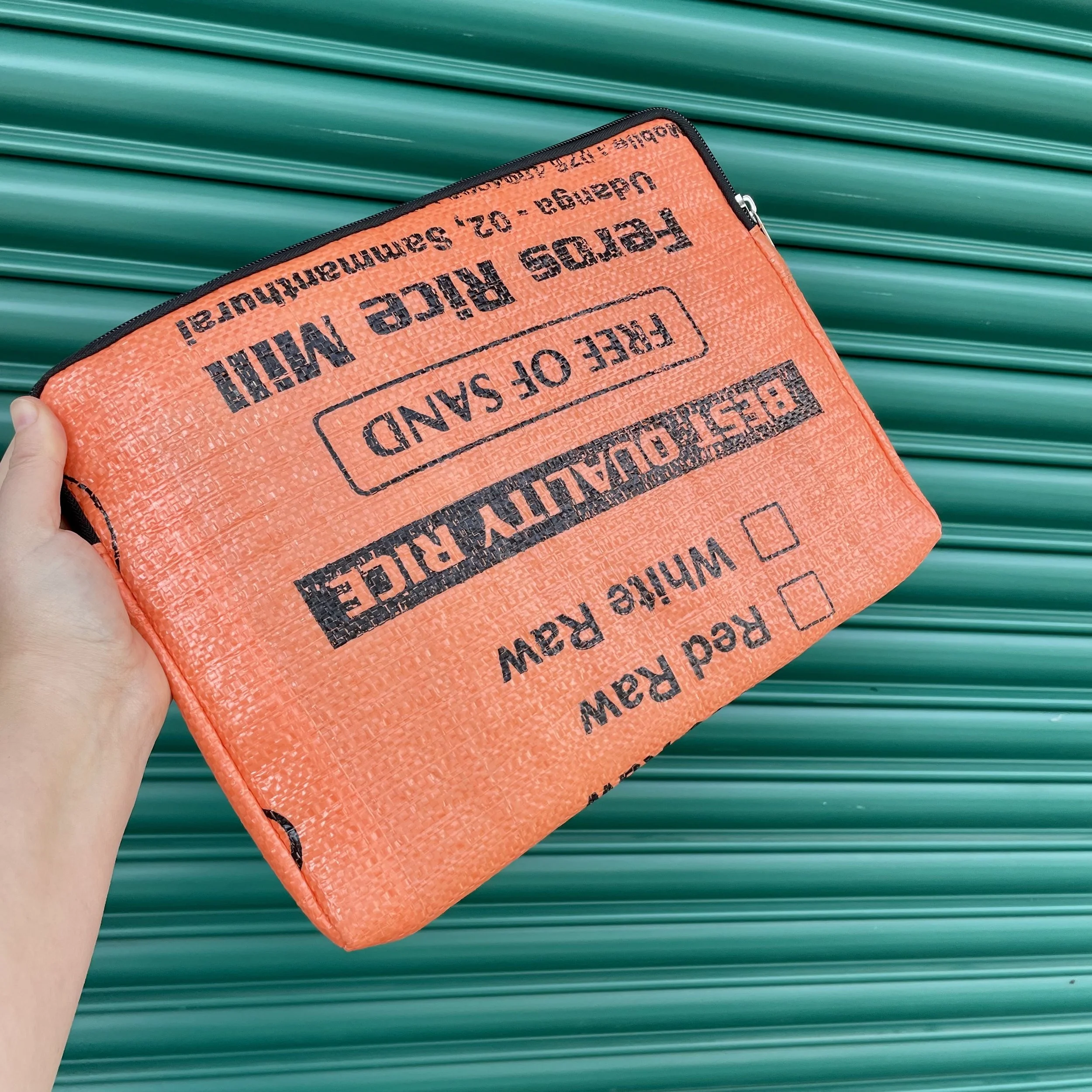 Orange 13" Laptop Sleeve back