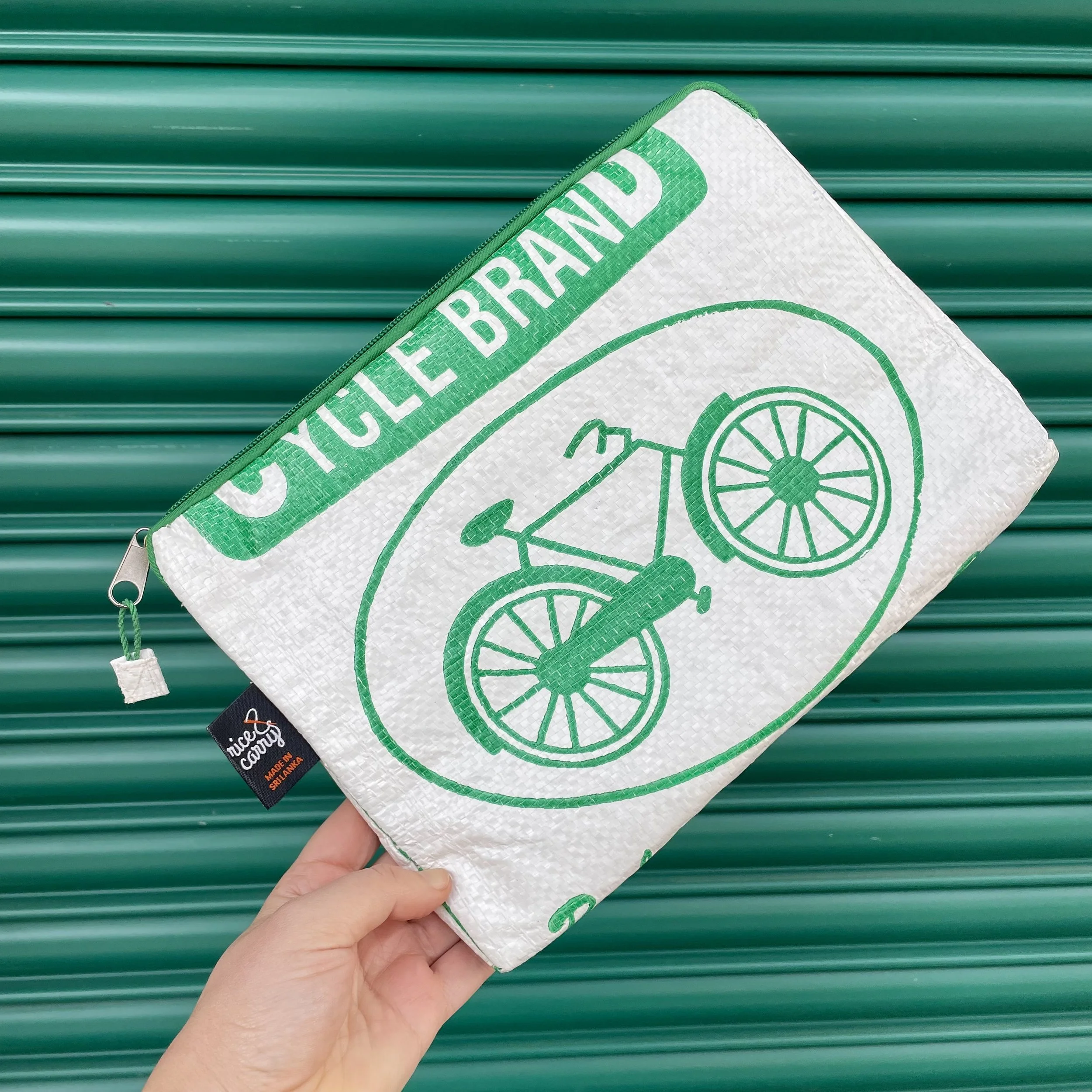 White Cycle Brand tablet sleeve front