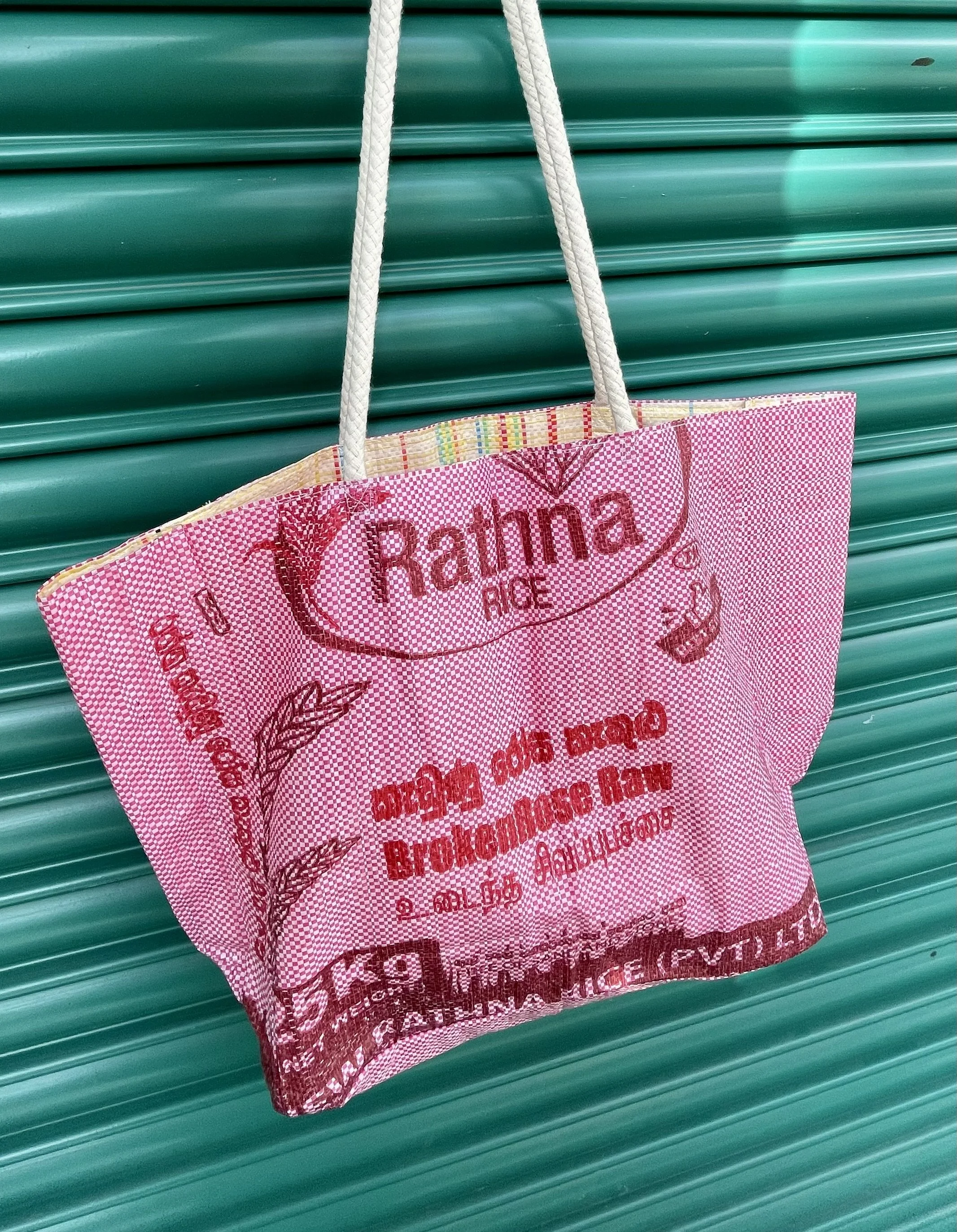 Pink Market/Beach bag front side