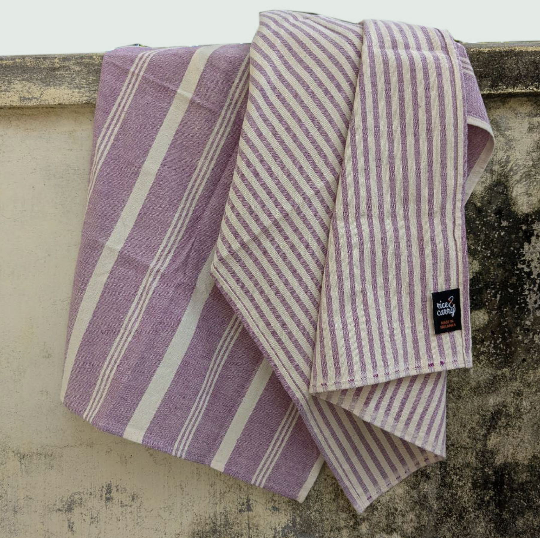 Handloom striped tea towels