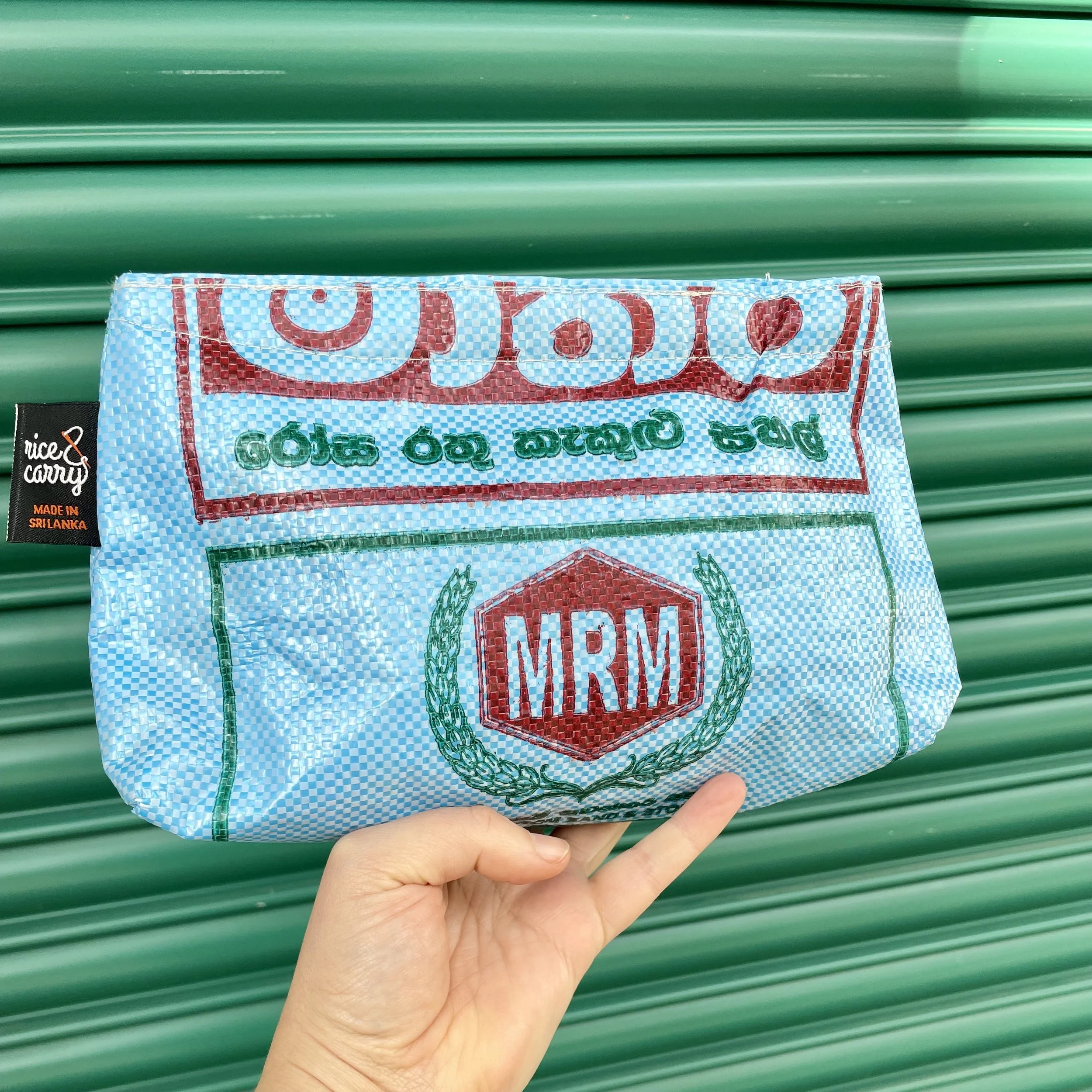 Light Blue MRM Cosmetic Bag/Pencil Case front