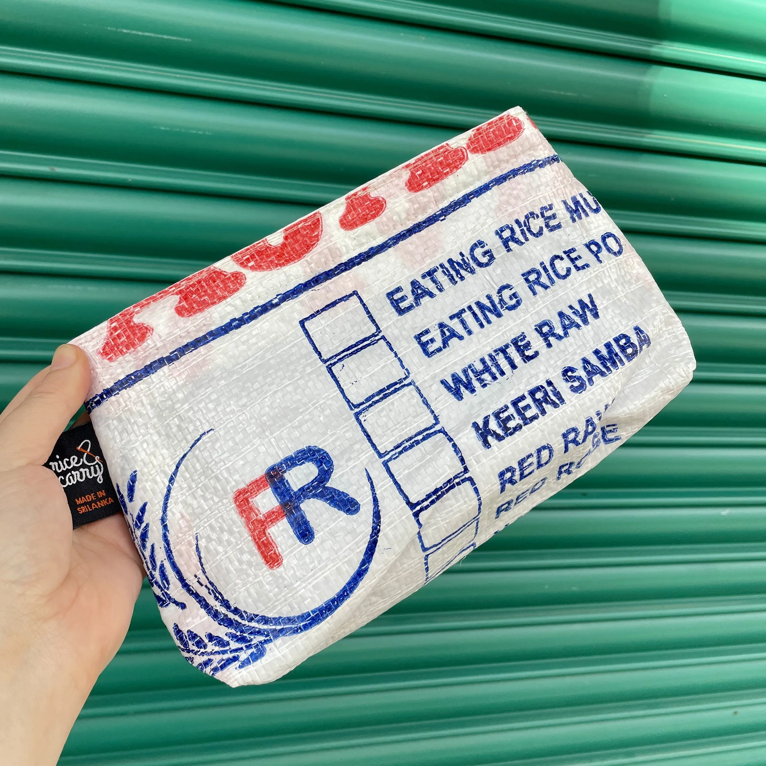 White FR Cosmetic Bag/Pencil Case front