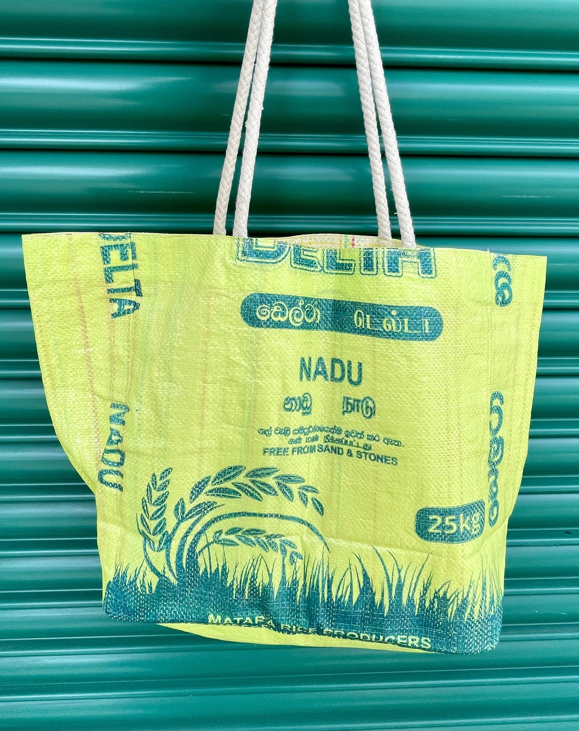 Yellow Market/Beach bag front side