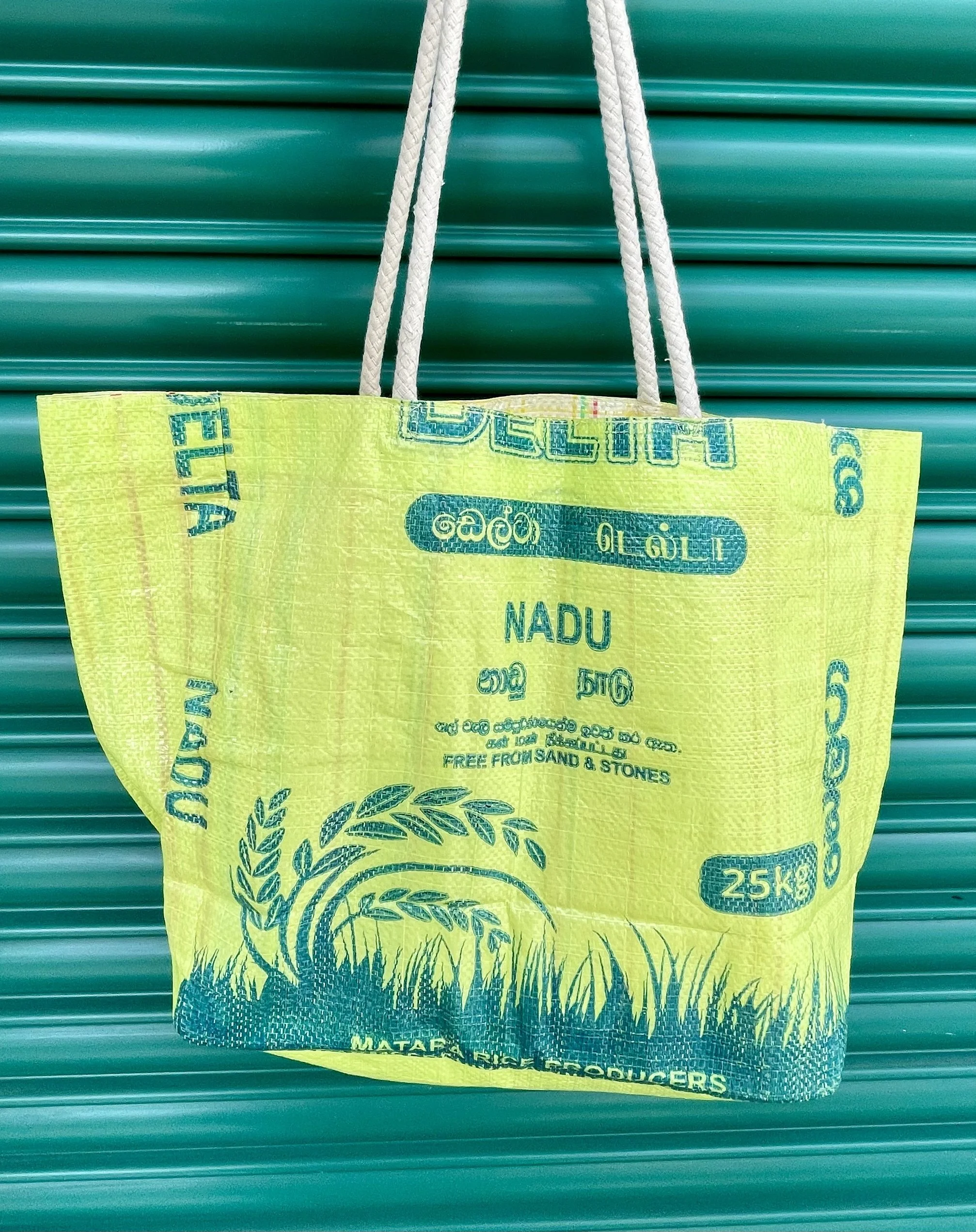 Yellow Market/Beach bag front side
