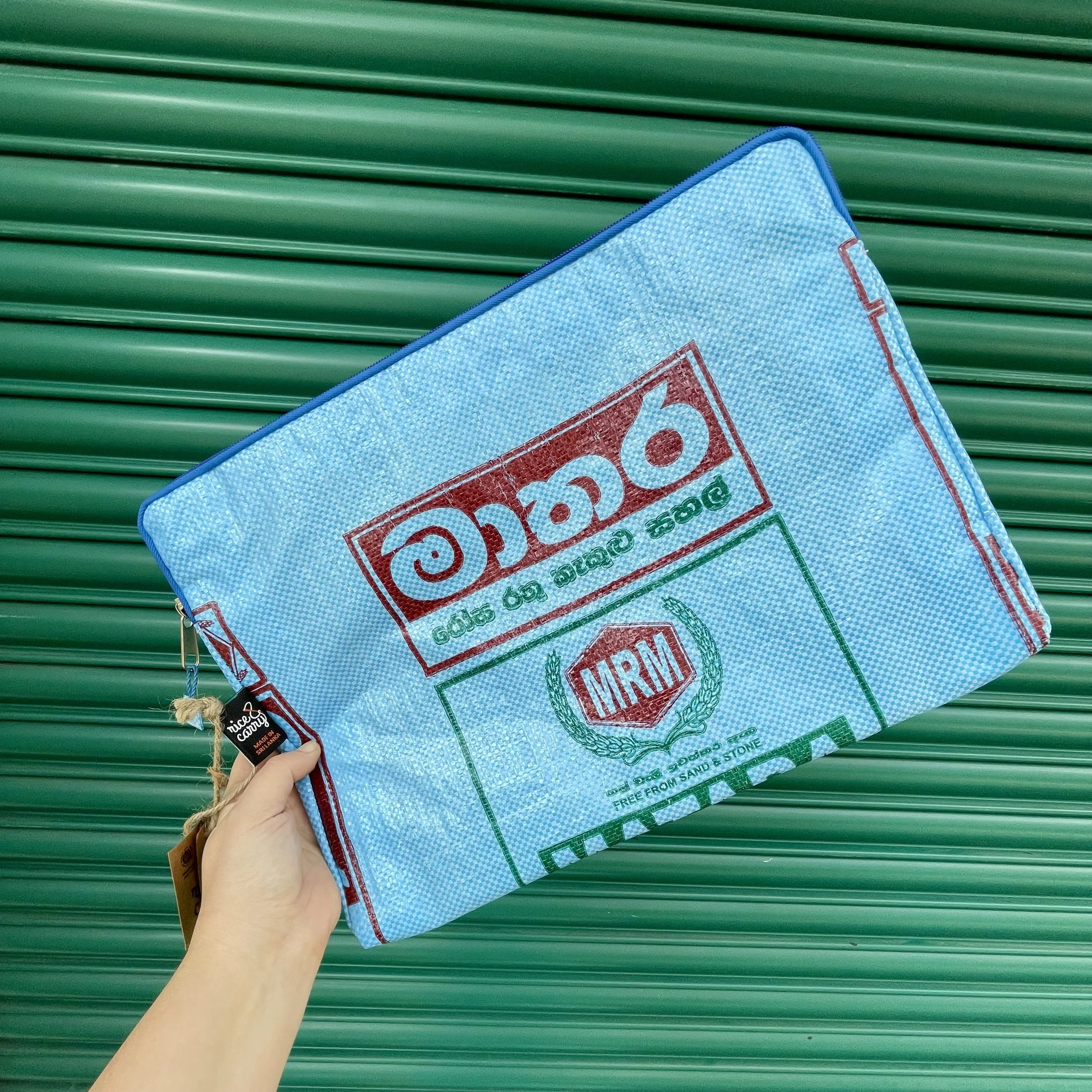 Light Blue MRM 15" Laptop Sleeve front