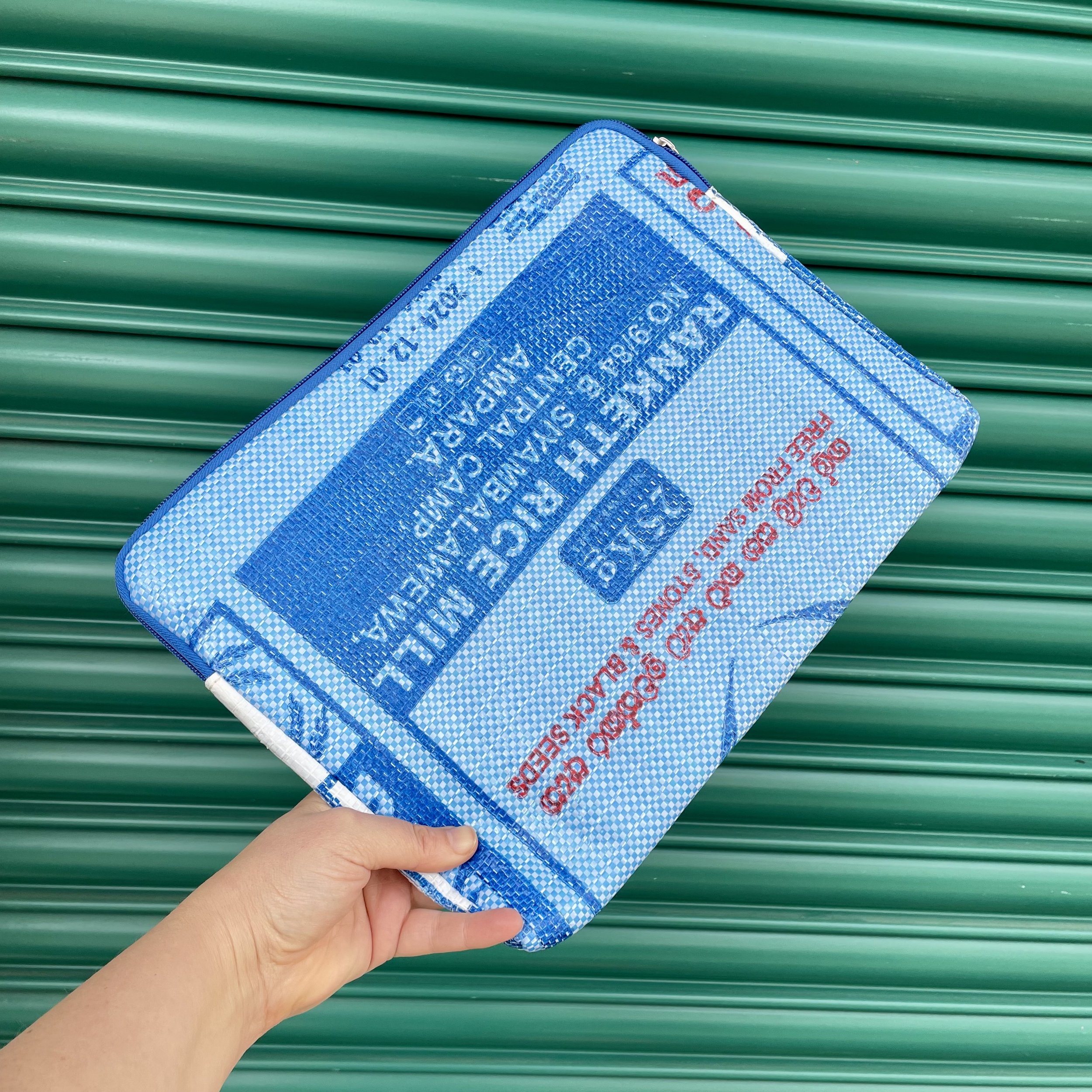 Light Blue 13" Laptop Sleeve back