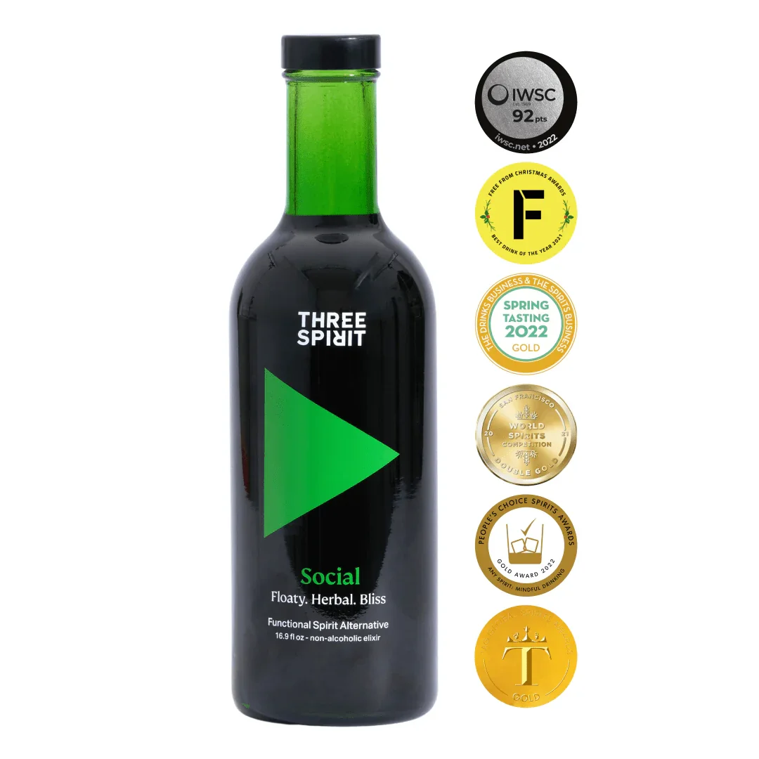Award winning Three Spirit Social Elixir