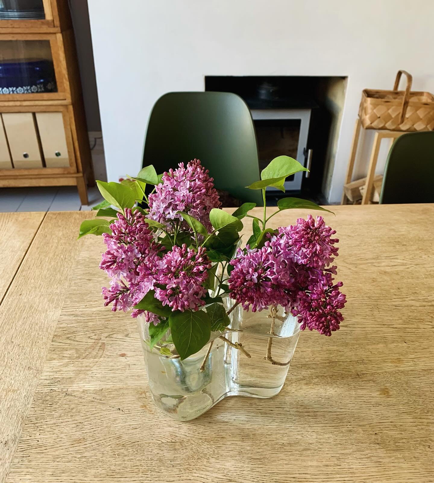 Spring &hellip;and along with it comes the annual pinching of the neighbours overhanging (honest it was) lilac! Perfect #alvaraalto vase too!

💜💜💜

#iittala #spring #lilac #flowers #purple #alvaraalto