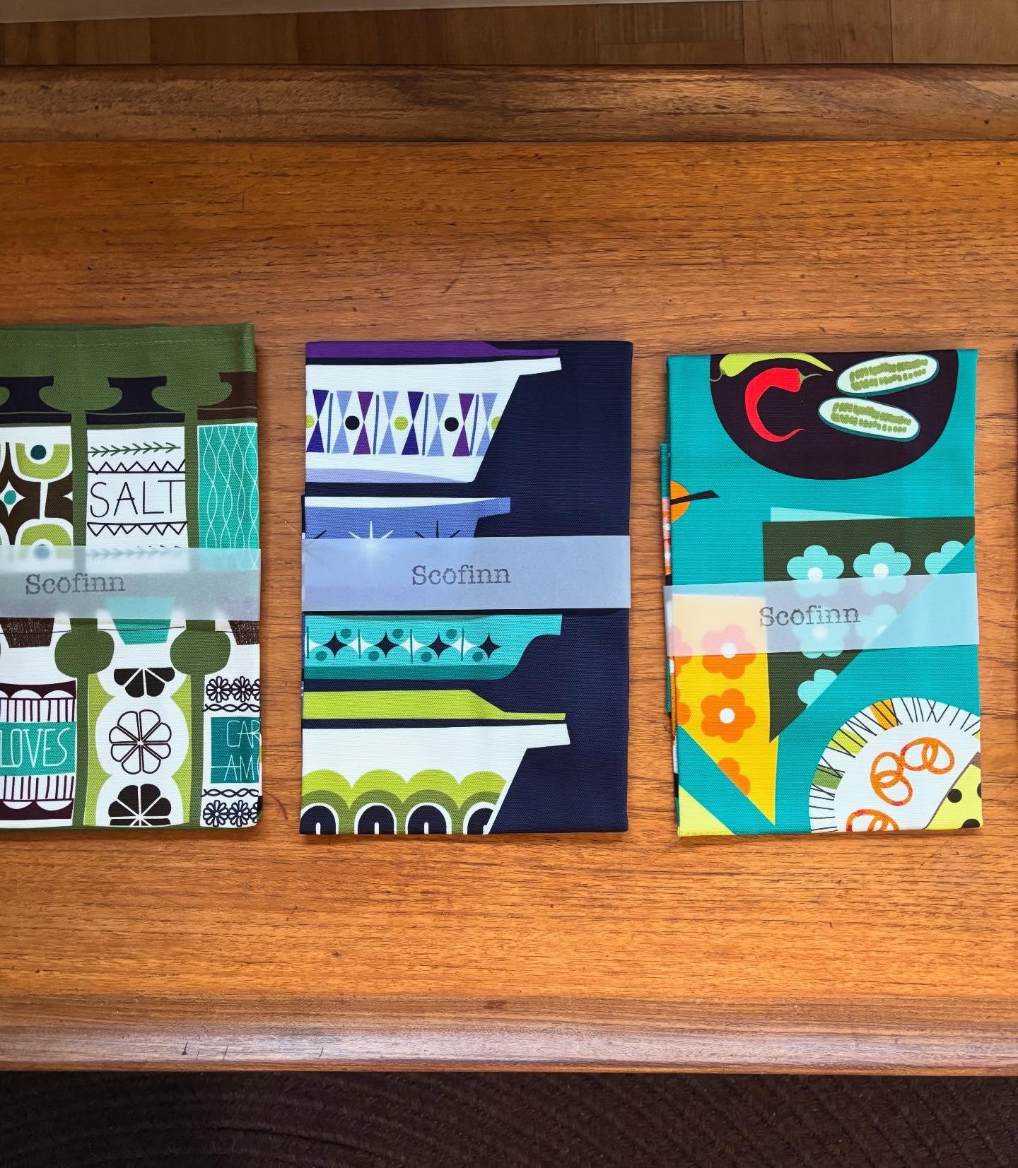 All the colours&hellip;.well, not all the colours as I&rsquo;d never squeeze them on here!

#teatowels #print #colours #pyrex #spicejars #pretzel