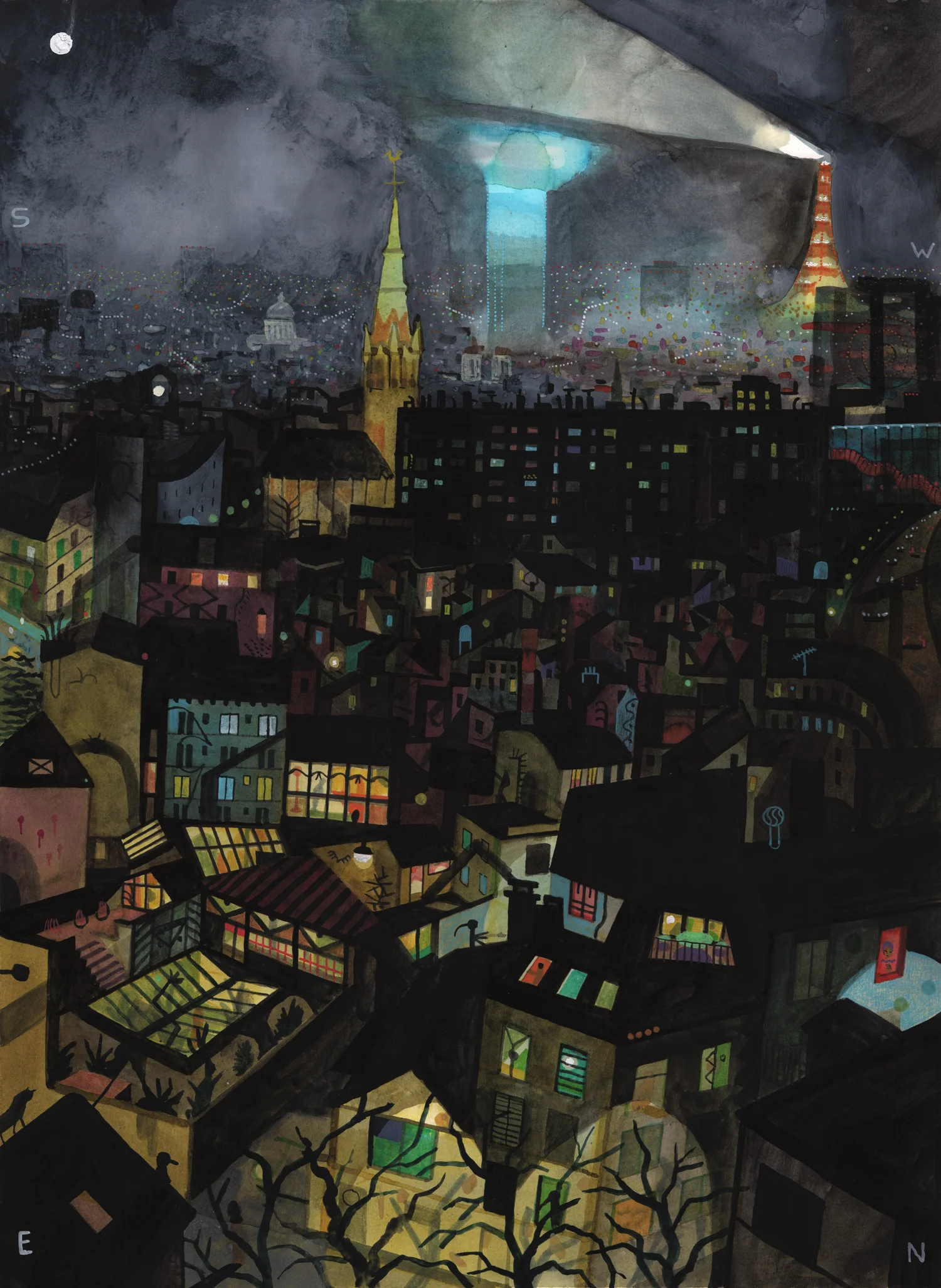 View from my window, night