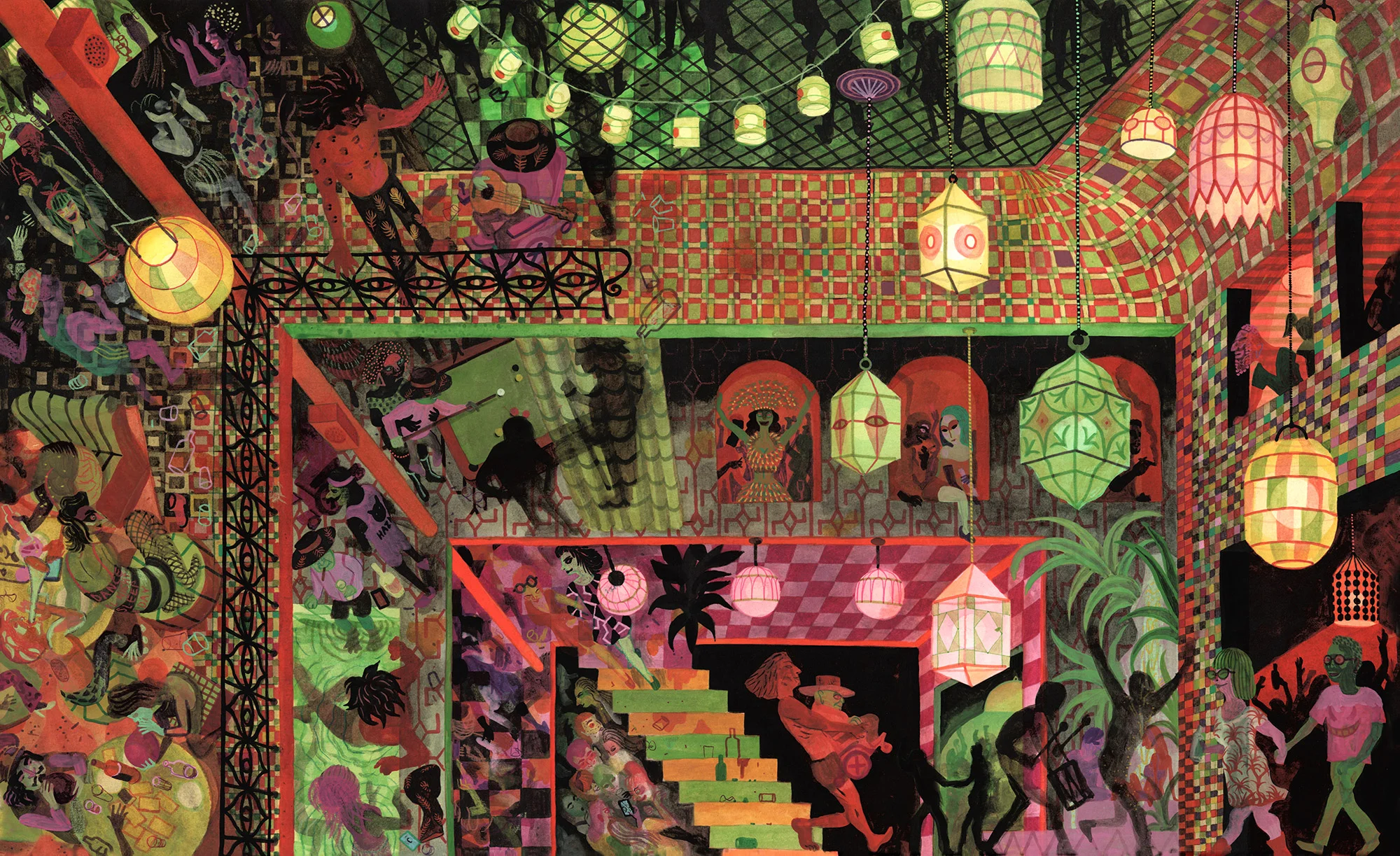 Disco Harem From the book “Het Amusement / Les Rigoles / The City of Belgium”. Piezografie on Hahnemühle White Velvet Paper. Edition of 75 signed and numbered copies. 55 x 90 cm. 200 euro. Production will be ready end of november. You can reserve your copy now and get a free postcardset till publication date. Mail to blackolivepress@xs4all.nl direct link > black olive press