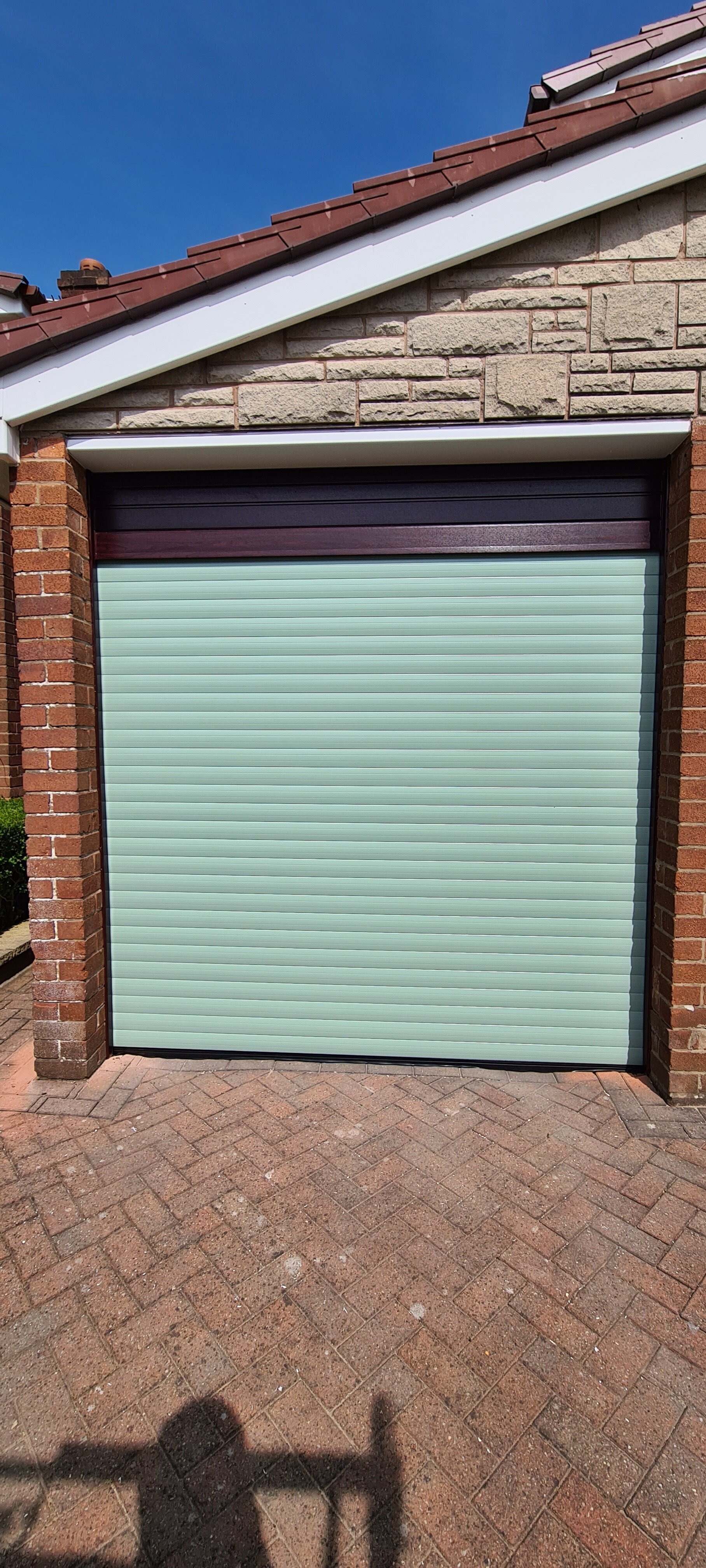 Uk Doors Classic 77mm in Chartwell Green with a Rosewood frame