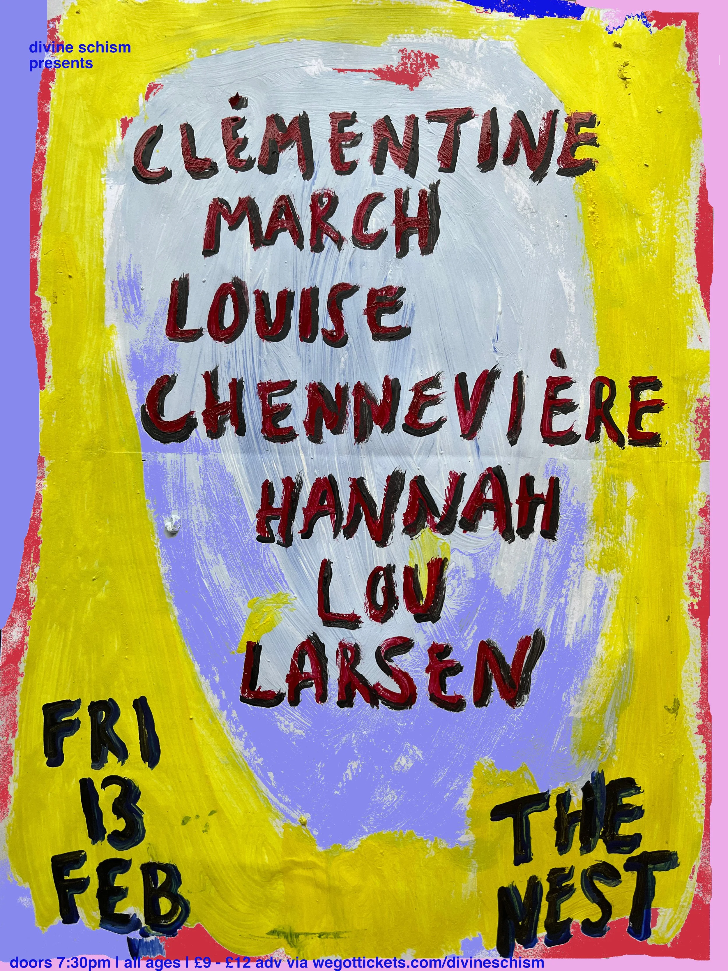 Divine Schism presents: Clémentine March + Louise Chennevière + Hannah Lou Larsen