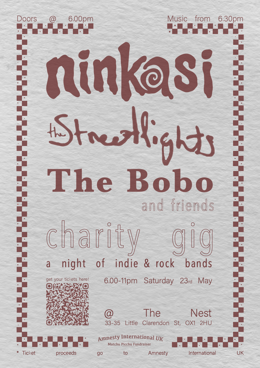 Fundraiser gig for Amnesty International