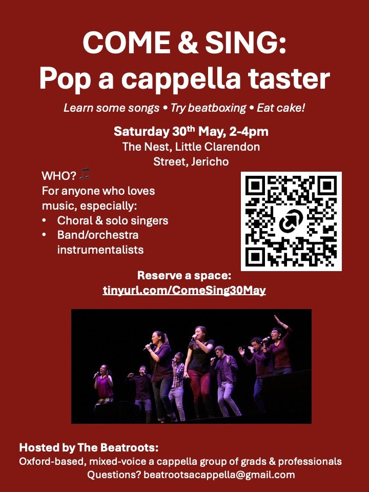 Come &amp; Sing: Pop A Cappella Taster Session hosted by The Beatroots