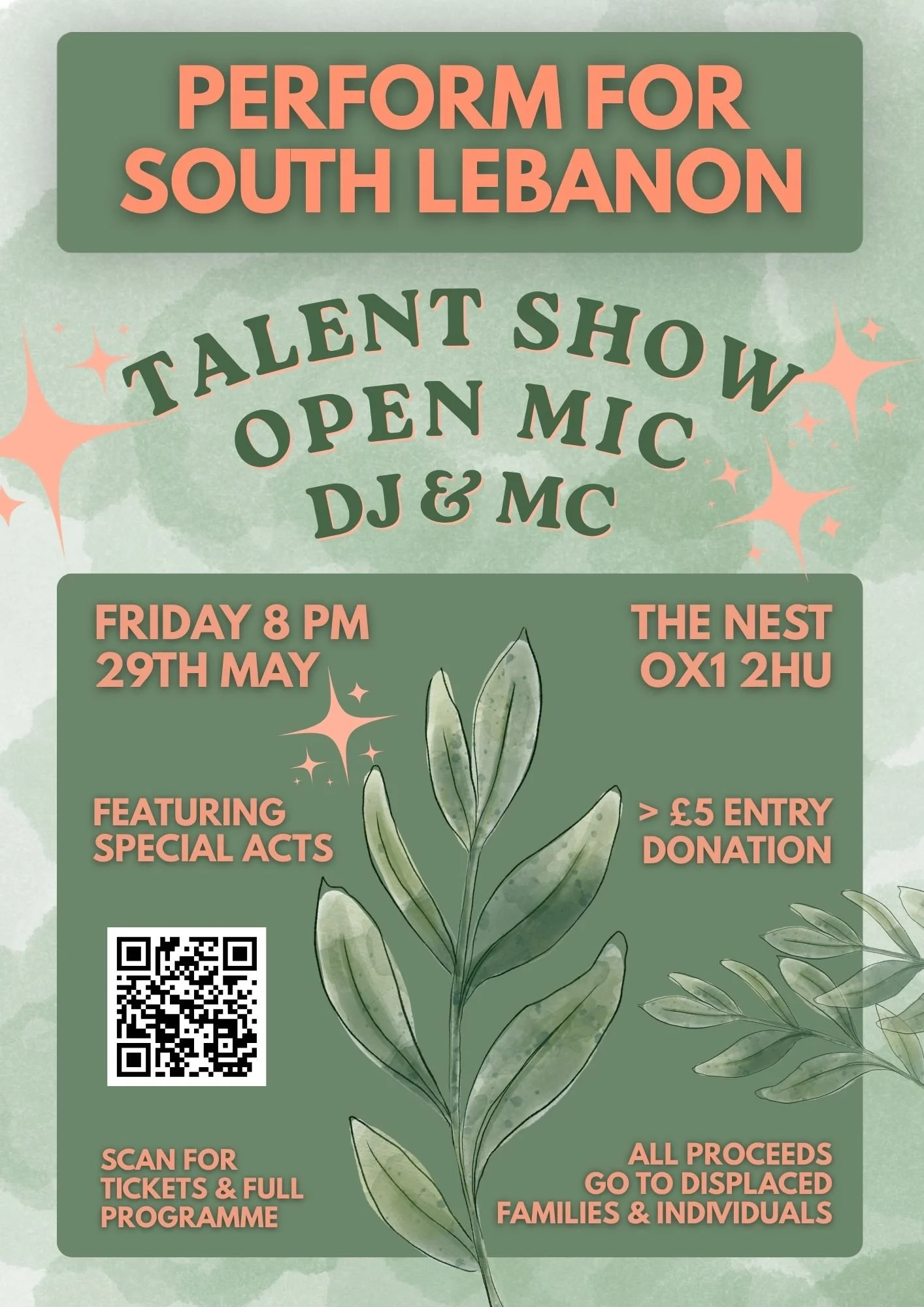 Perform for South Lebanon: Talent Show & Open Mic