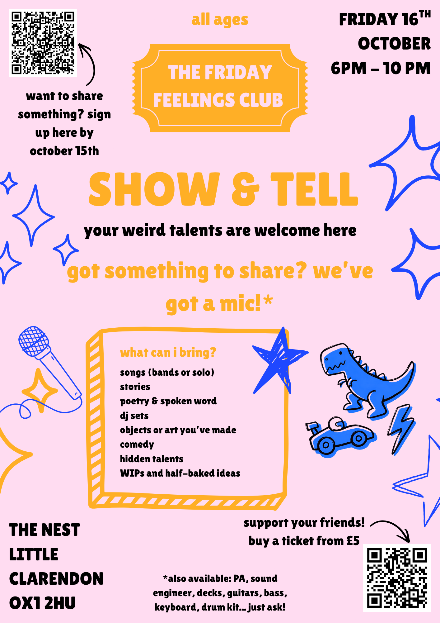 The Friday Feelings Club presents: Show &amp; Tell
