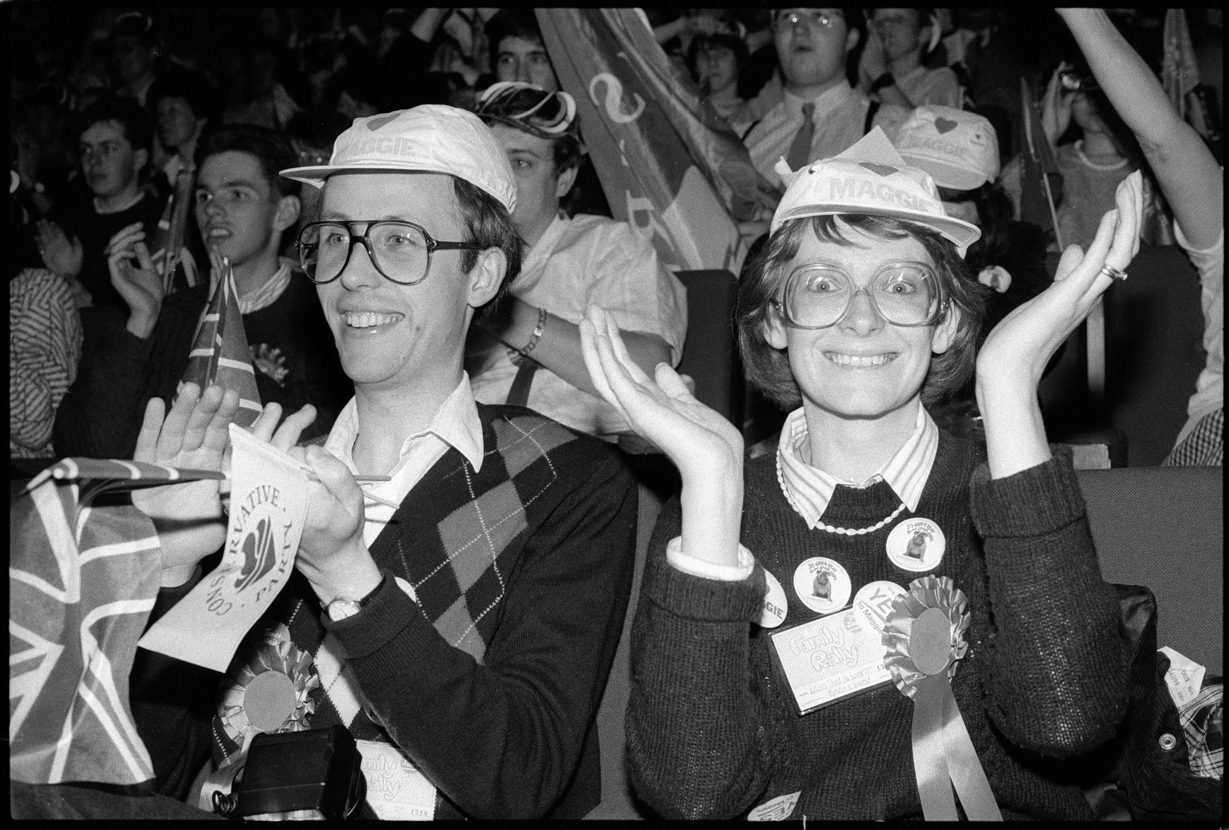 Conservative election rally, Wembley, 12/6 1987