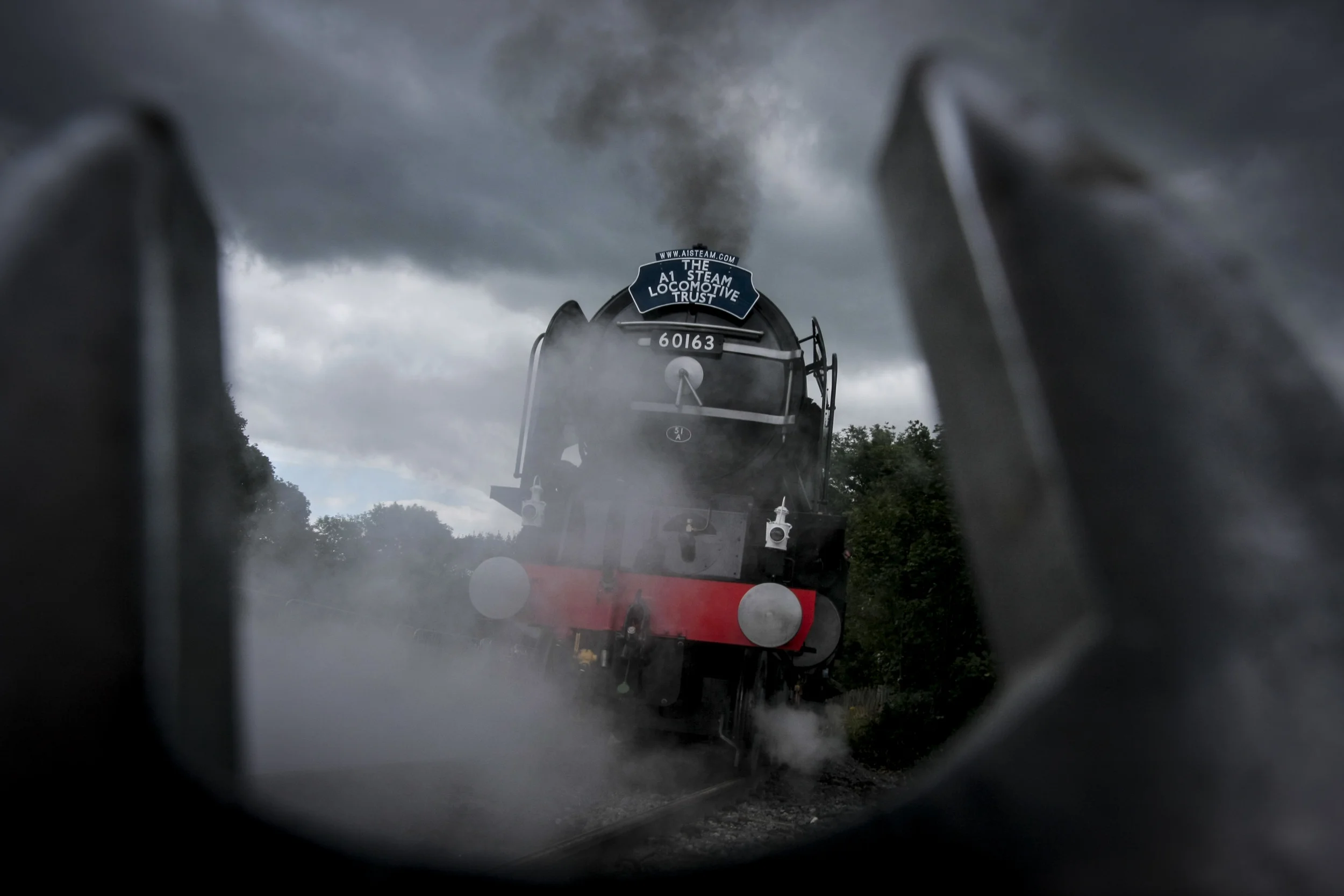 Track testing of A1 Steam Locomotive trust 60163 Tornado locomotive, Darlington, Co' Durham, 1/8 2008
