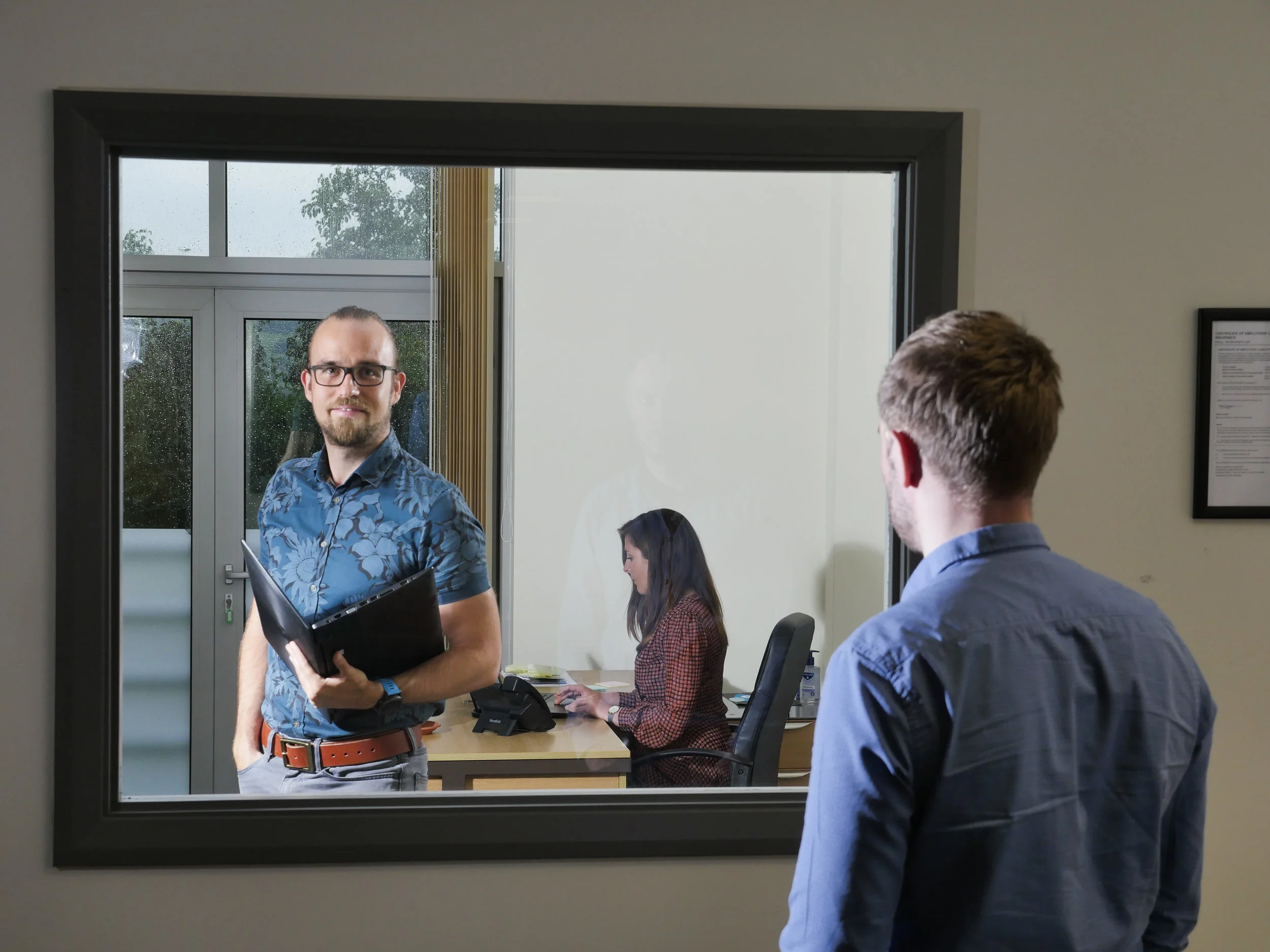 Portrait of Jonathan Birch CEO of Glass Digital, Newcastle Upon Tyne, July 2017