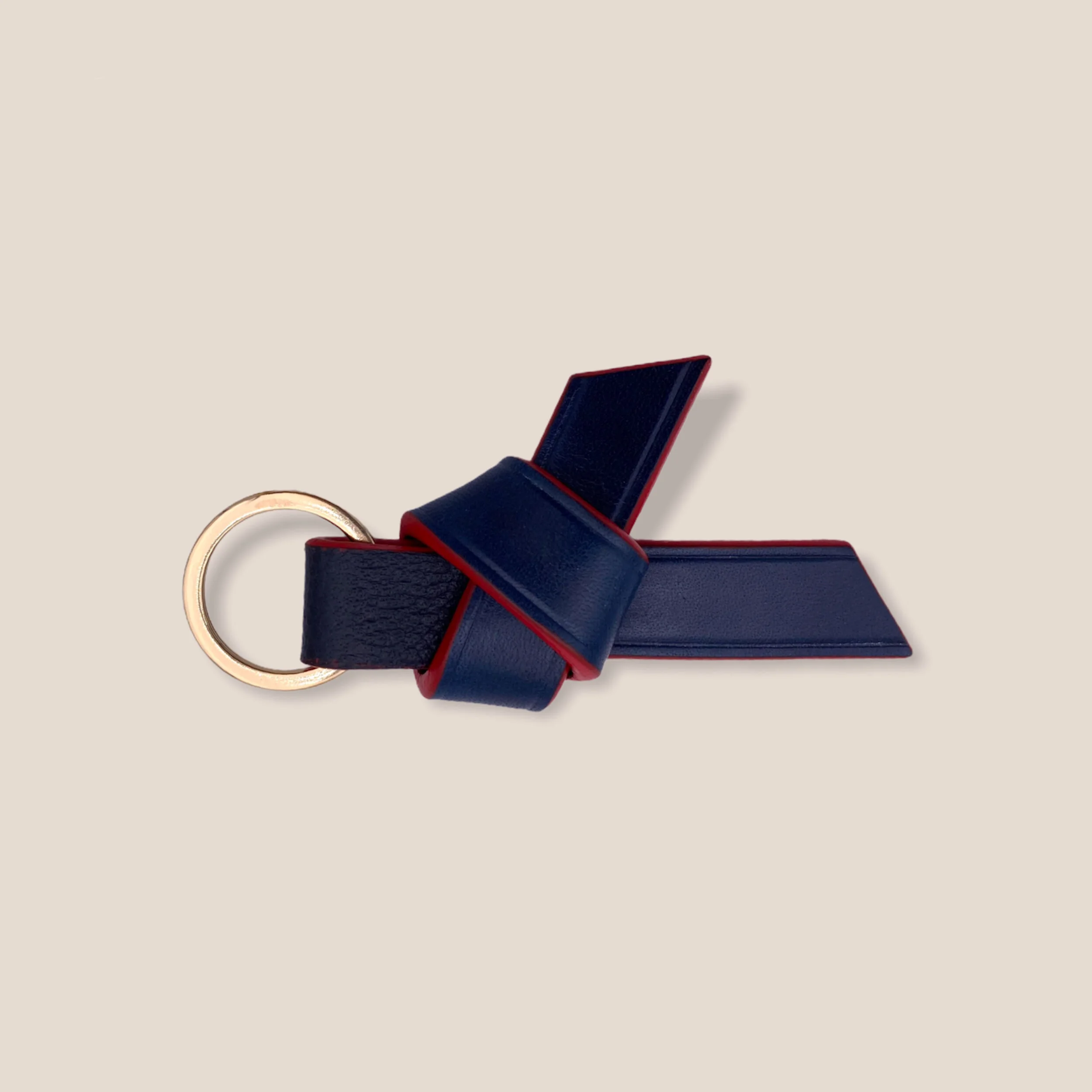 Personalised ORIGATA Keyring Midnight Blue-Red edge