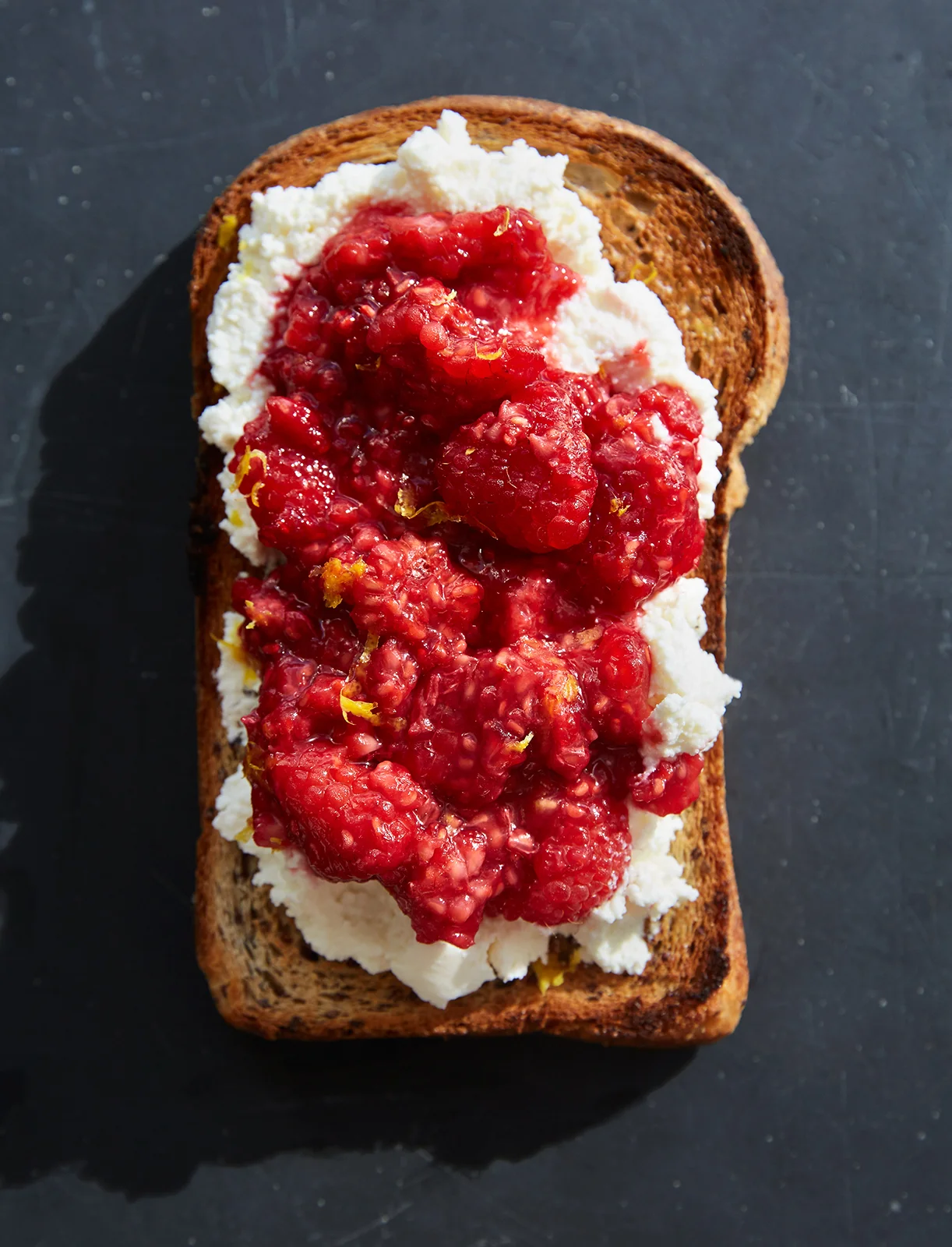 Rasberry Ricotta Toast