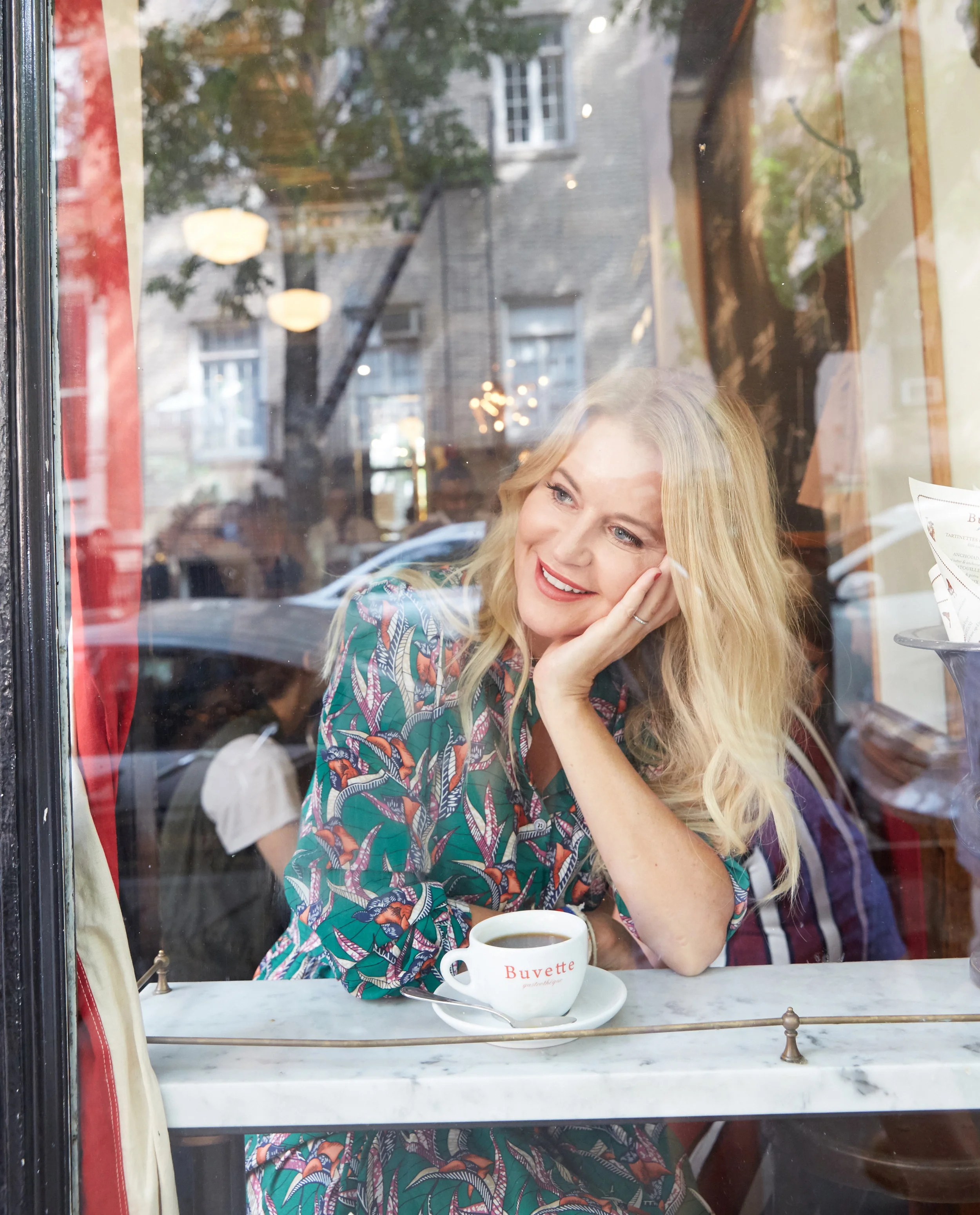 Woman in Cafe window