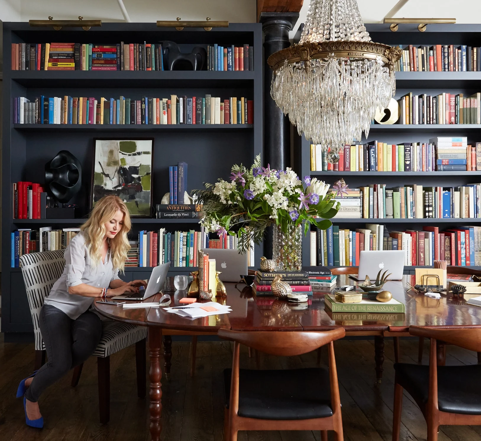 Woman in Library